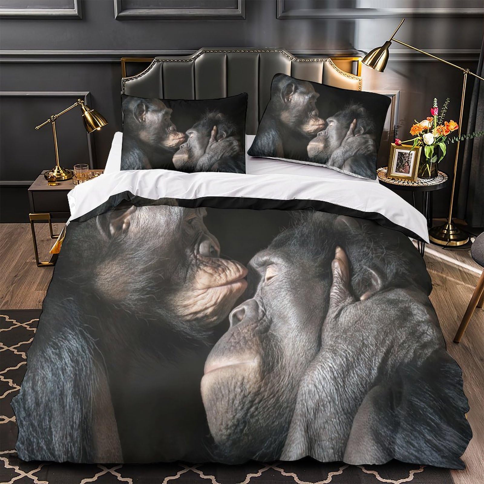 Housse de couette hypoallergénique lit simple 135x200