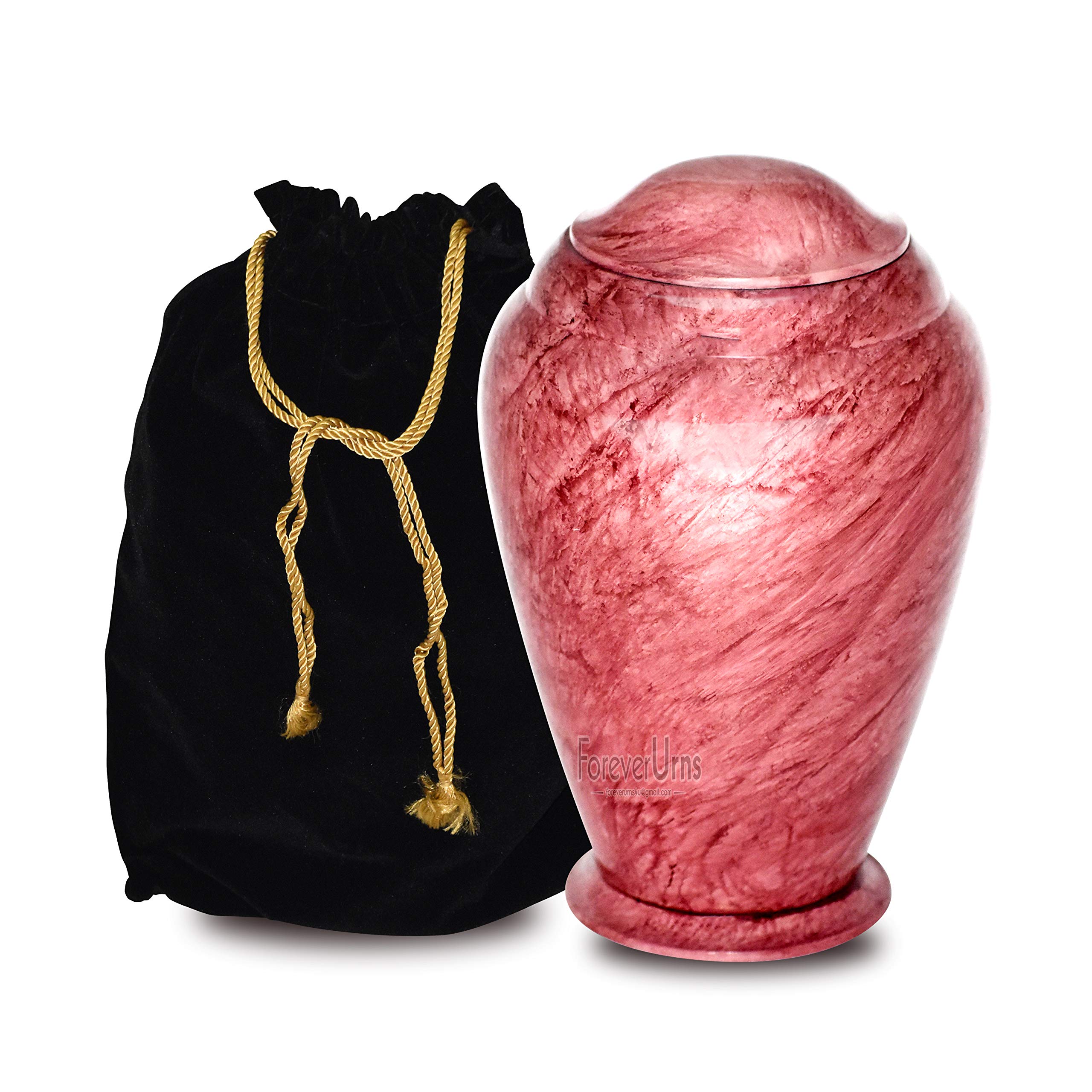 Forever URNS Urna funeraria de cremación para adultos con temática de piedra texturizada para cenizas humanas de mujeres y hombres, 200 pies cúbicos, grande, blanco y rojo, completamente hecho a mano Forever URNS Urna funeraria de cremación para adultos con temática de piedra texturizada para cenizas humanas de mujeres y hombres, 200 pies cúbicos, grande, blanco y rojo, completamente hecho a mano