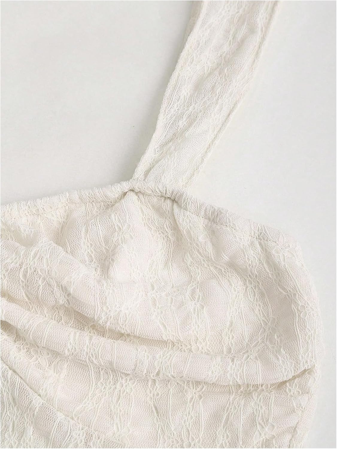 SOLY HUX Women's Cute Babydoll Tops Sleeveless Tie Front Lace Peplum Tank Top Summer Going Out Camisole Top - Image 3