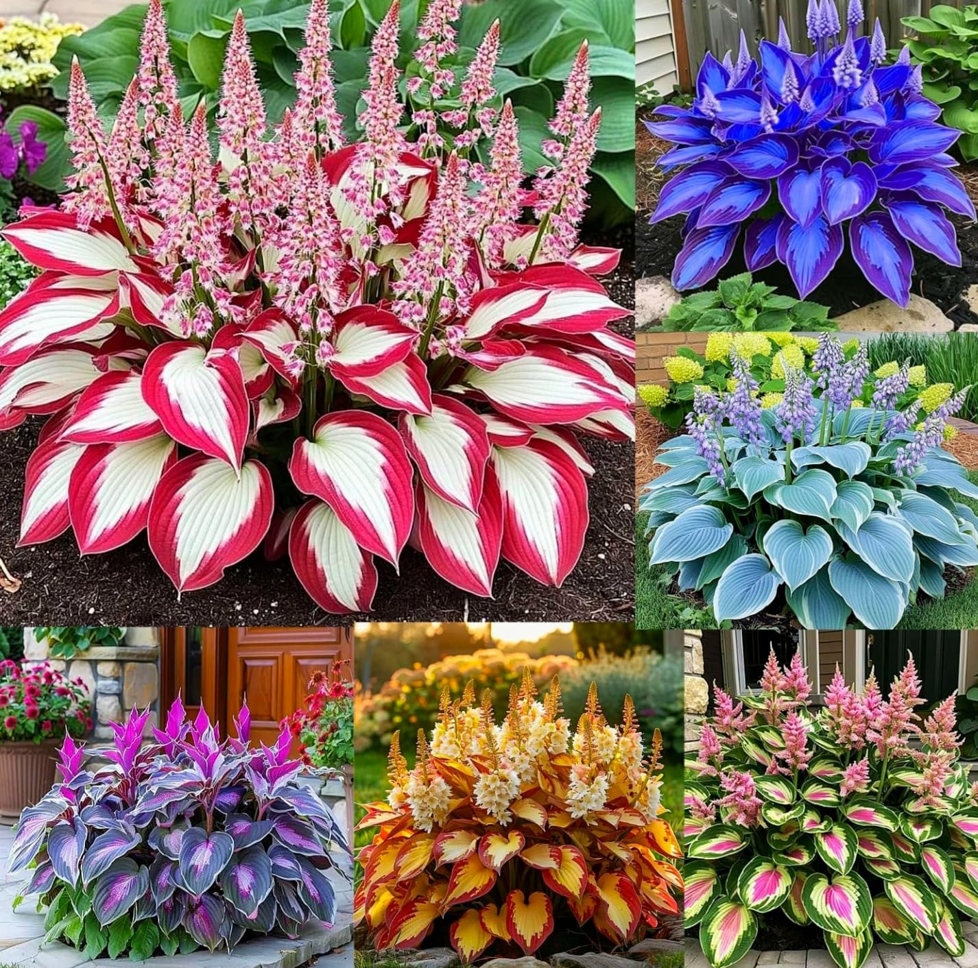Imported Hosta Flower Seeds Mix for Home and Garden, 100+ Seeds Per Pack