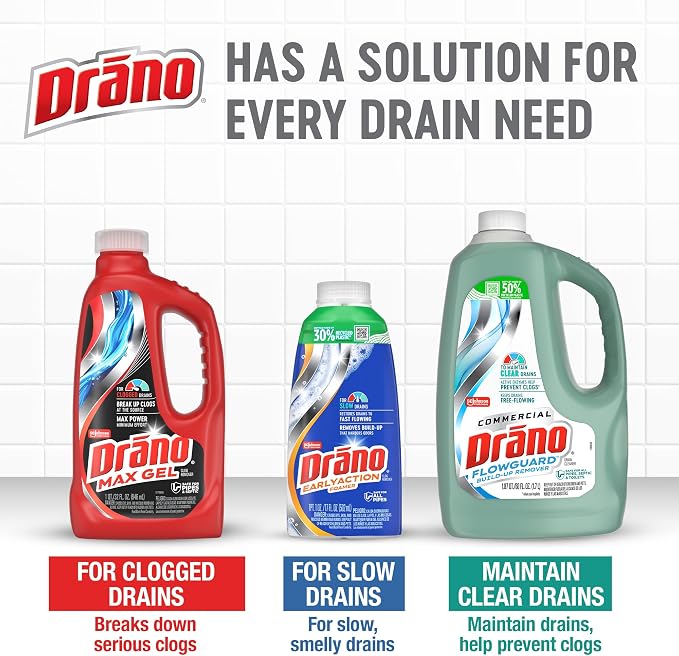 Drano Max Gel limpiador para destapar caños 32 oz miniatura 12