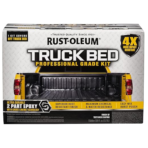 Rust-Oleum 323529 Professional Grade Truck Bed Liner Kit, Black