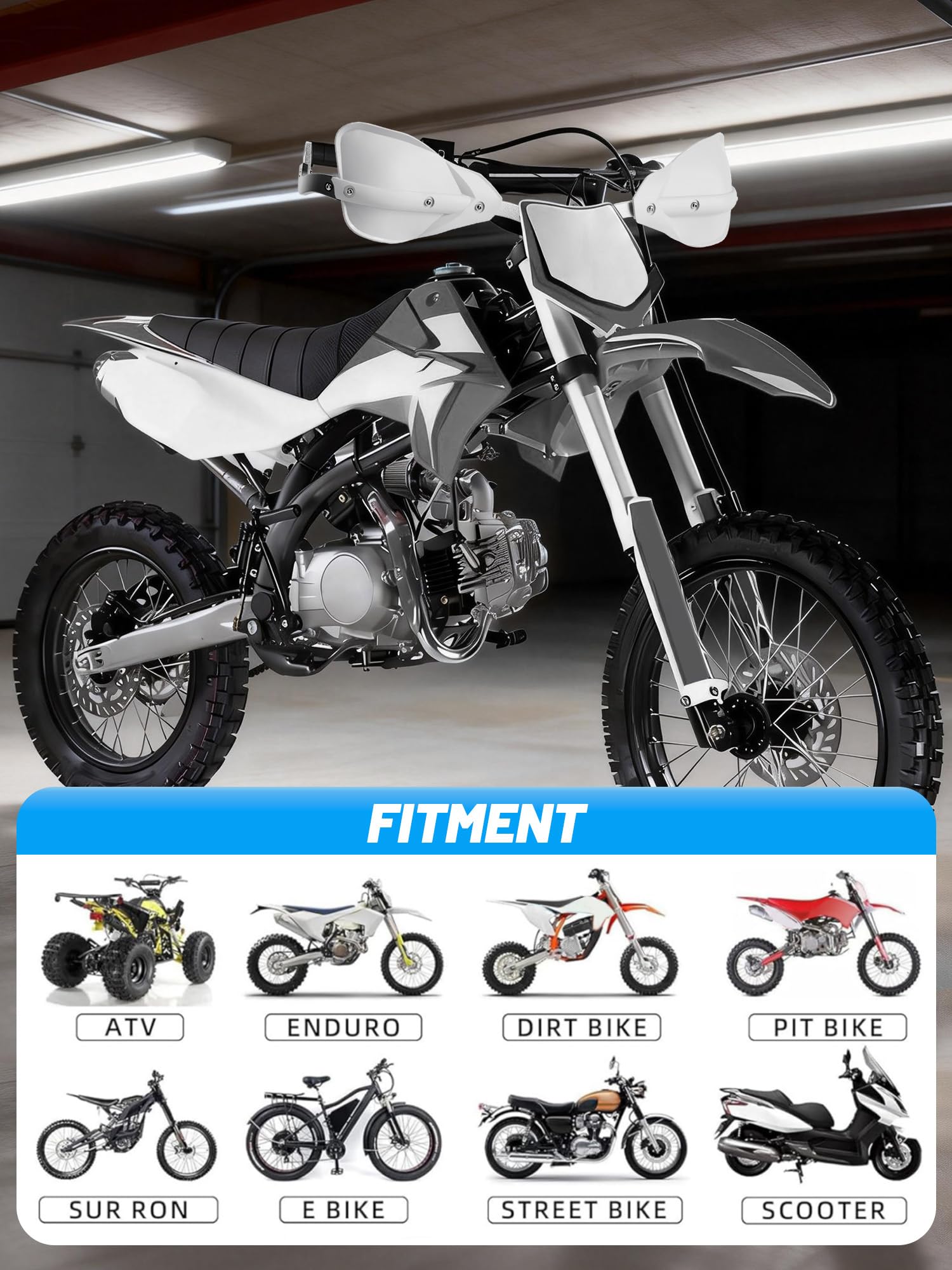 JFG RACING Paramani Paramani Paramani - Universale 7/8" 22mm e 1 1/8" 28mm Motocross Dirt Bike Off Road ATV