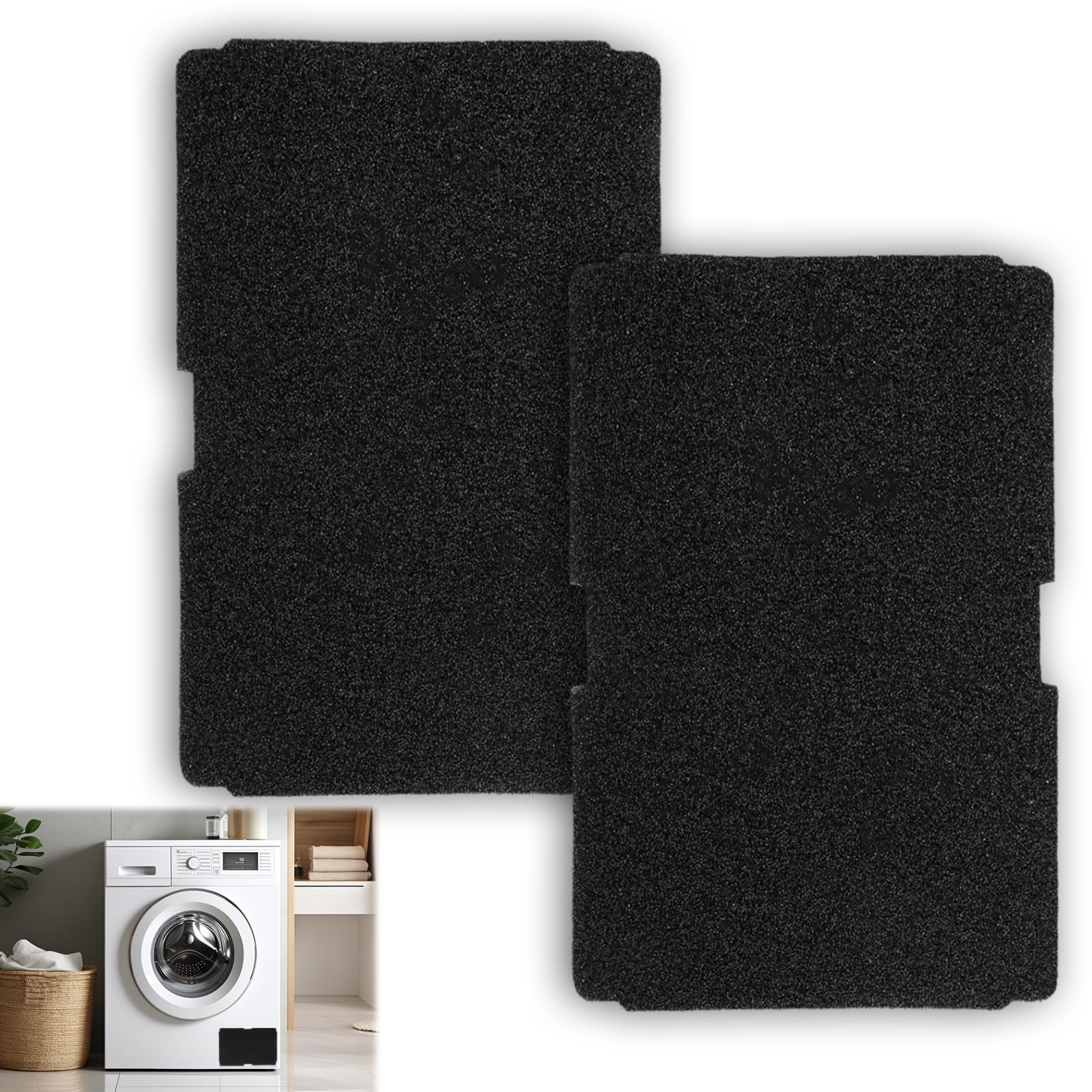 Juego de 2 Filtros Secadora para Beko 2964840100, Repuesto para Secadoras Bomba de Calor & Condensación para Grundig Blomberg Elektra Bregenz, Esponja Filtro 240 x 155 x 11mm