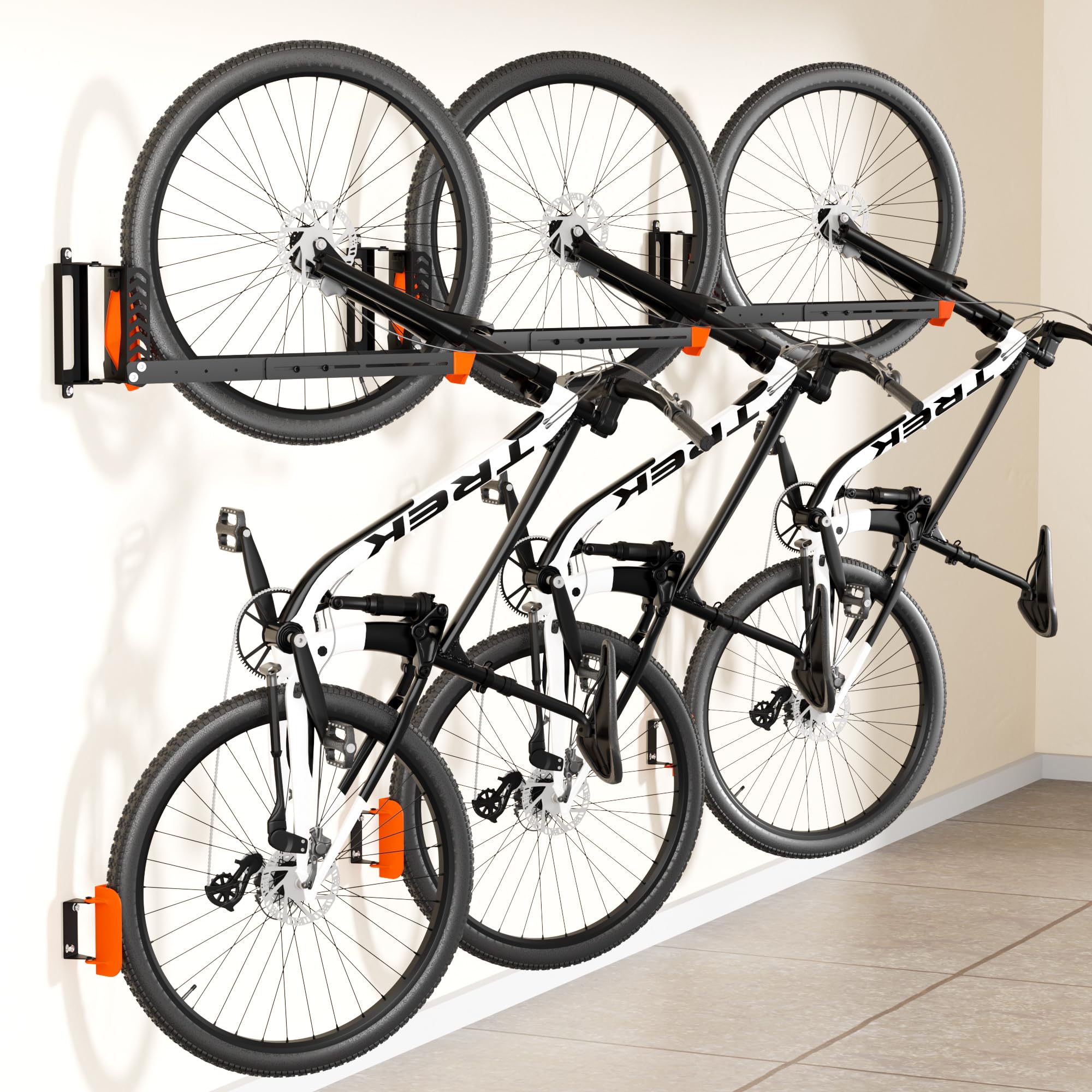 Amazon.com: 3-Pack Swivel Bike Rack Wall Mount, Bike Hangers