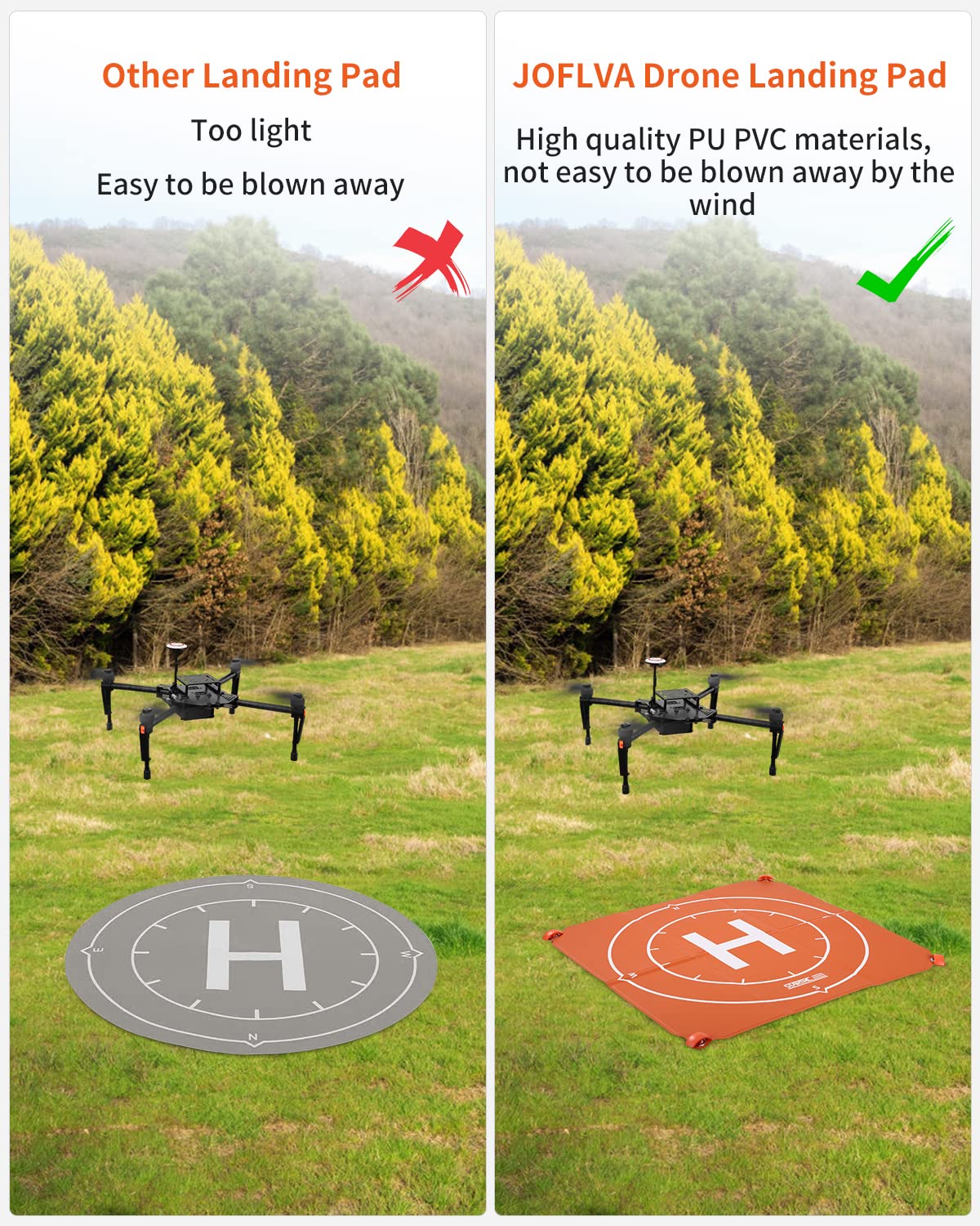 Drone Landing Pad Tappeto Di Atterraggio, Impermeabile ,Portatile, Helipad Pieghevole, Veloce, Per DJI Air 2S / Mavic Mini 2 / Mavic Air 2 / Mavic 2 /DJI FPV, Universale