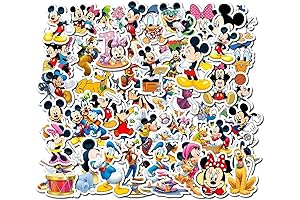 50pcs Disney Mickey and Minnie Mouse Stickers