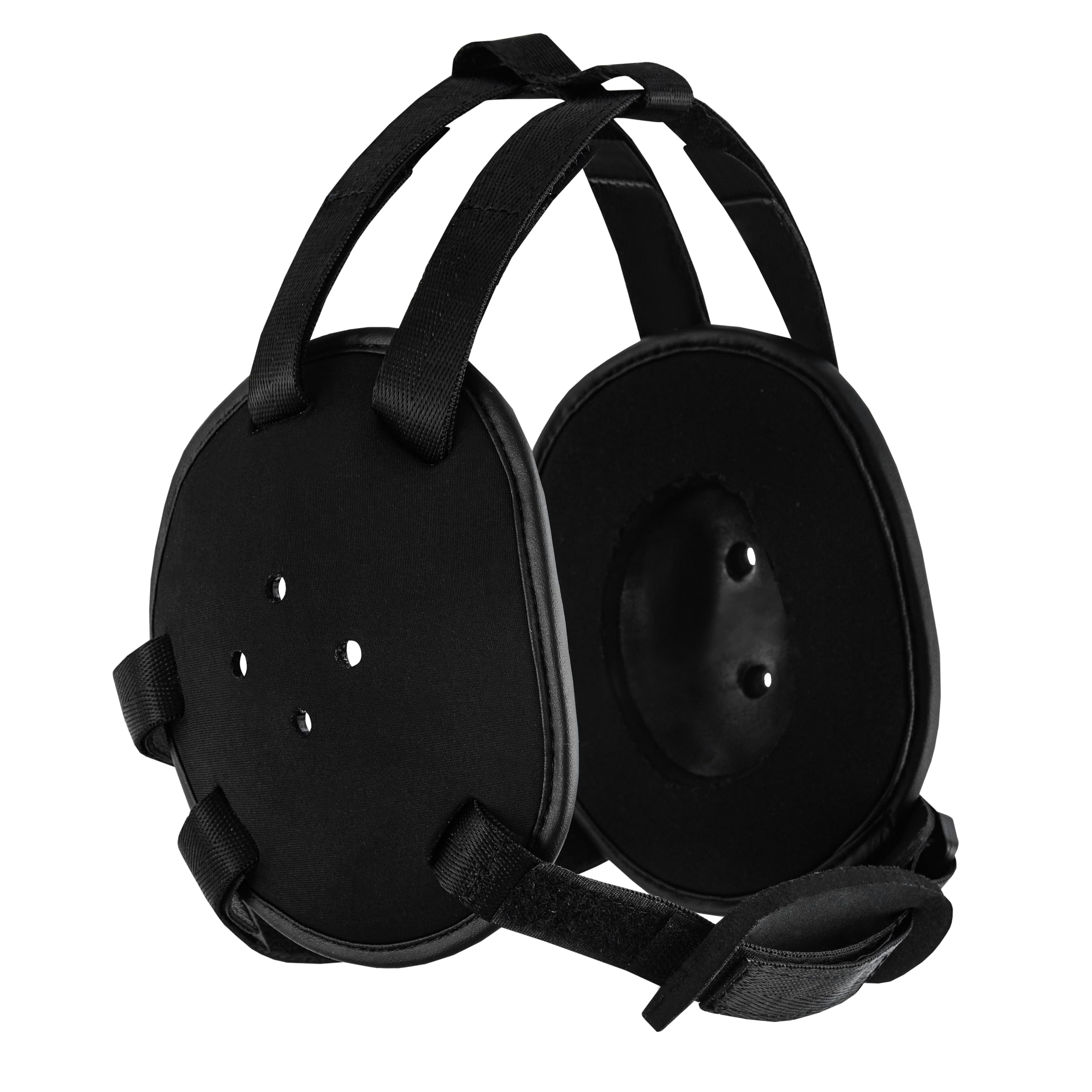 ROAR-INT Kid's Ear Guard BJJ Grappling Head Guard Adjustable Wrestling Headgear For Boys and Girls Earguard MMA Jiu Jitsu (Black)