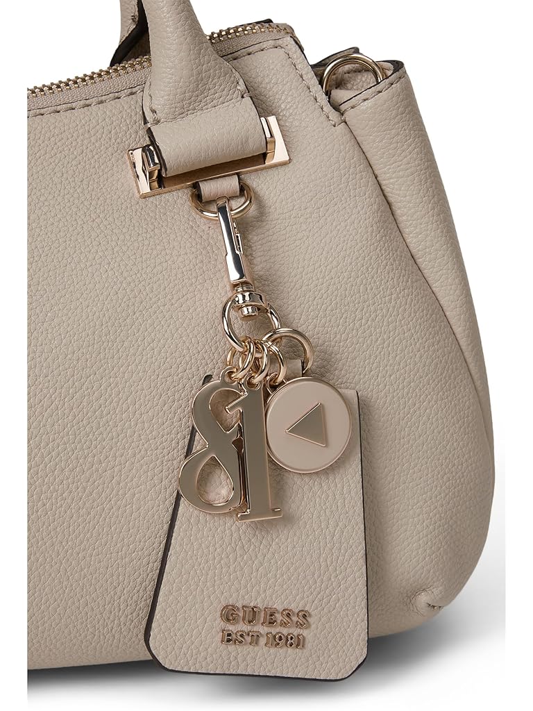 Taupe GUESS Evie Triple Compartment Satchel