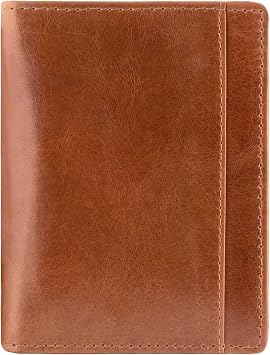 Mancini Leather Goods Casablanca Collection Mens RFID Unique Vertical Wing