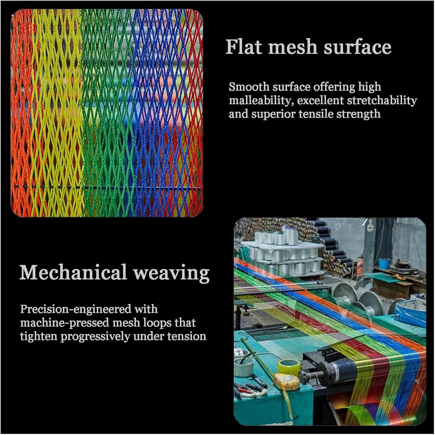 Outdoor Golf Ball Protection Netting High Tensile Strength Height Protection for Construction Sites Net for Balustrades HSOQN