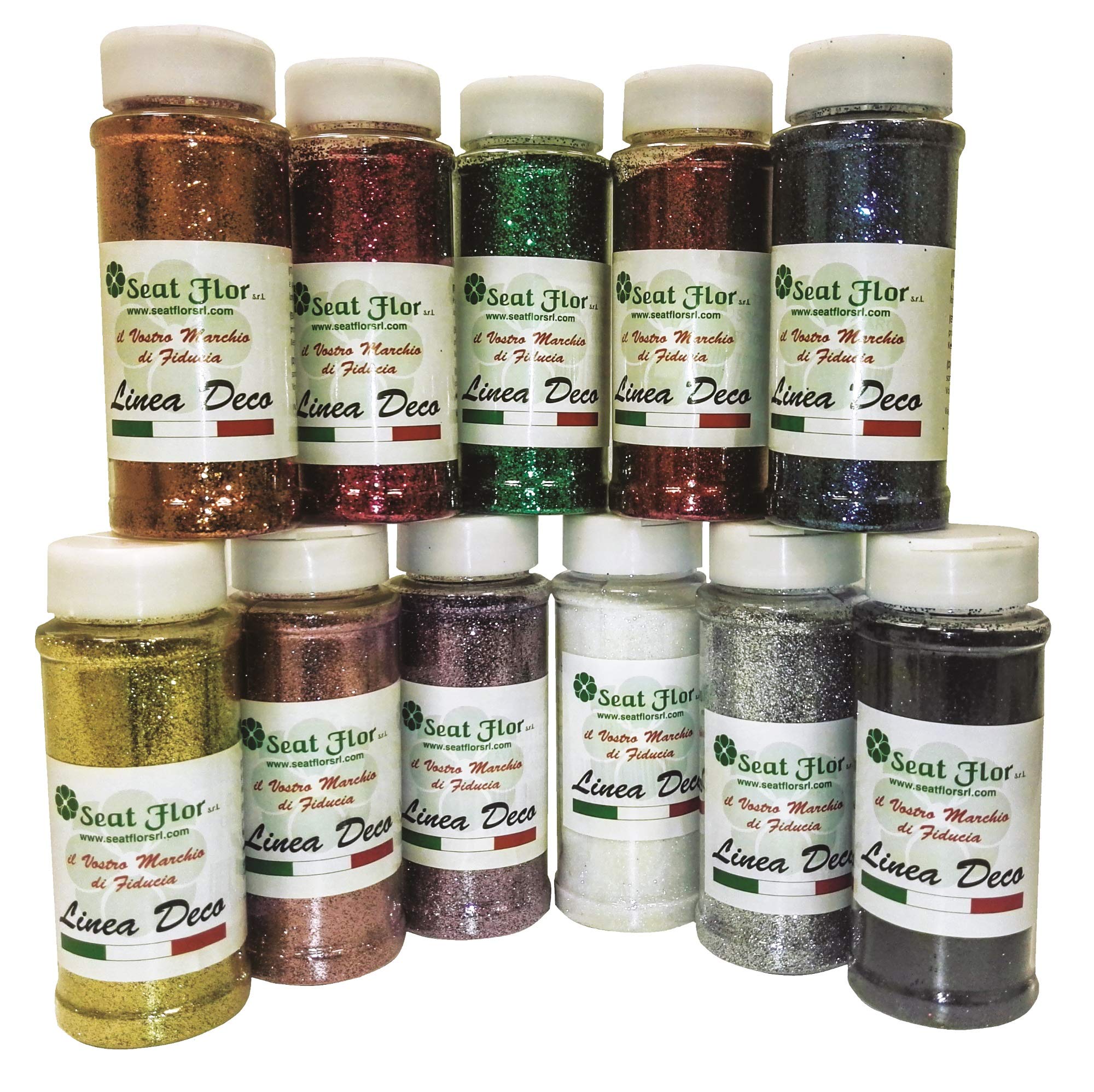 Deco Glitter grana fine in barattolo con pratico tappo dosatore