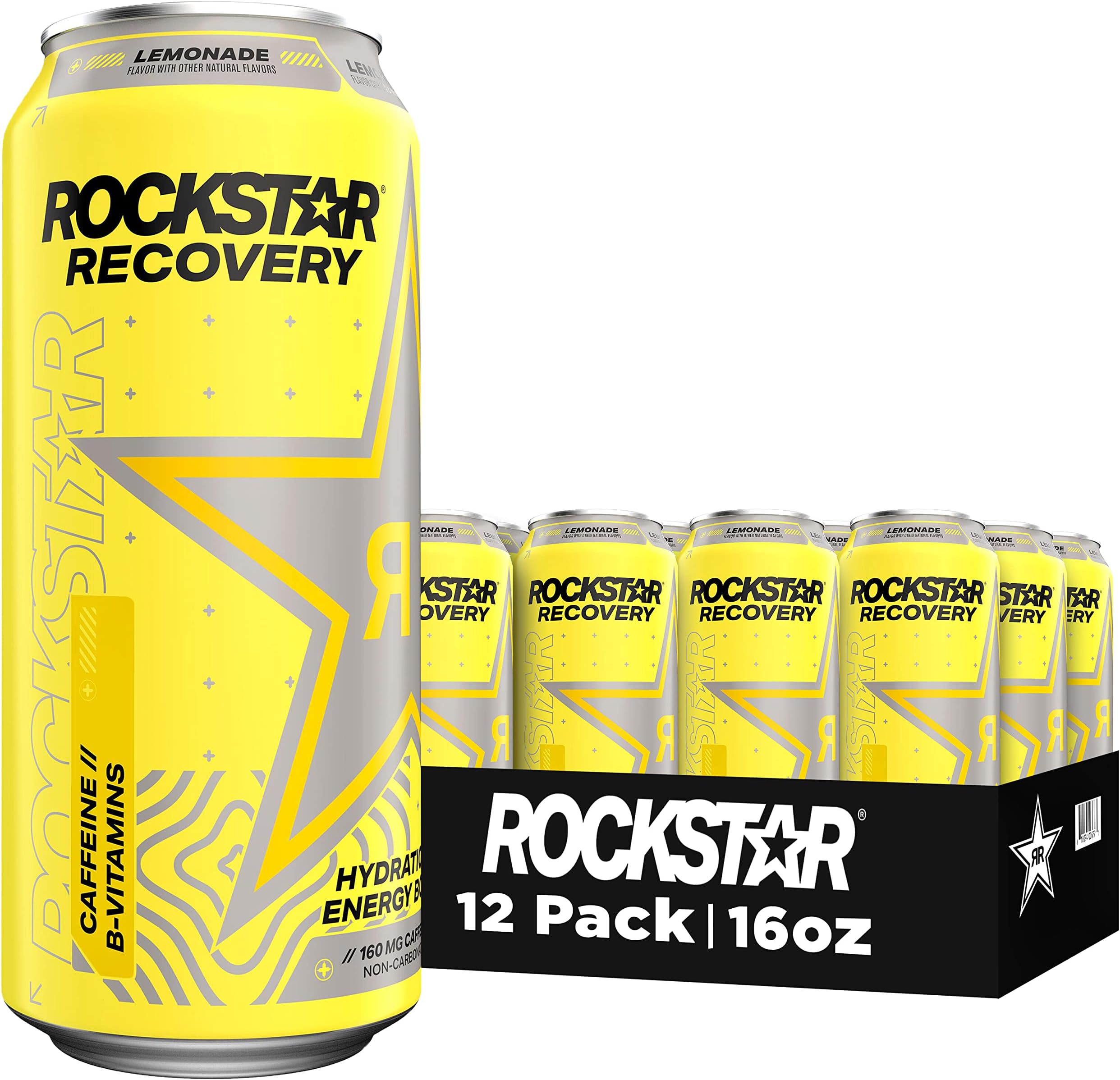 Rockstar Pure Zero Energy Drink TMGS 16fl.oz. (Pack of 16) Grocery & Gourmet