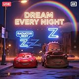 Lightning McQueen Escape: Radiator Springs Night Cruise – Neon Lights & Engine Purr 4K Screensaver