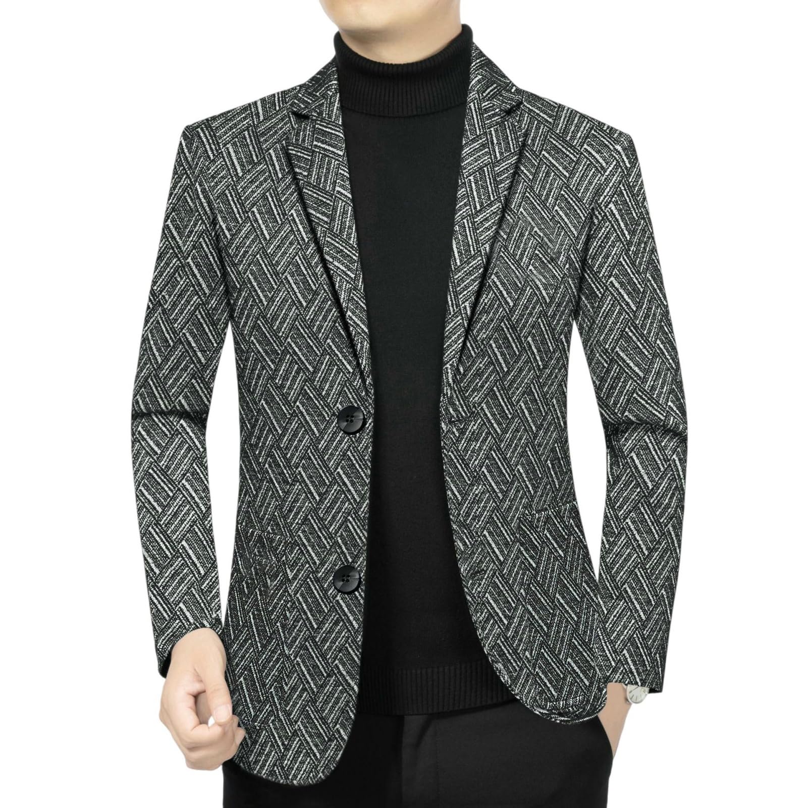 Blazer décontracté homme veste de bureau stretch infroissable - 7