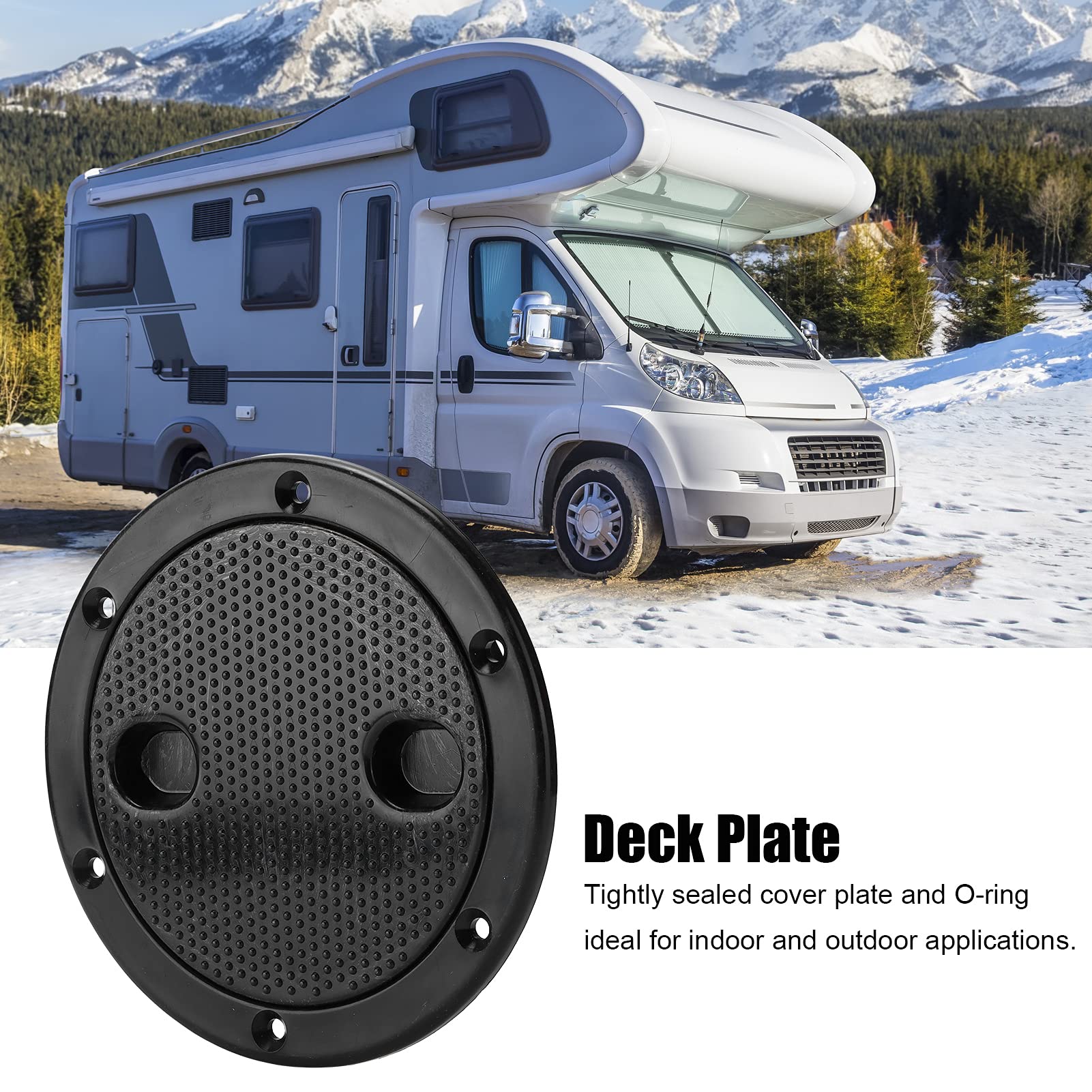 5 Inch Non-slip Deck Plate Corrosion Resistant Marine Access Boat Inspection Hat