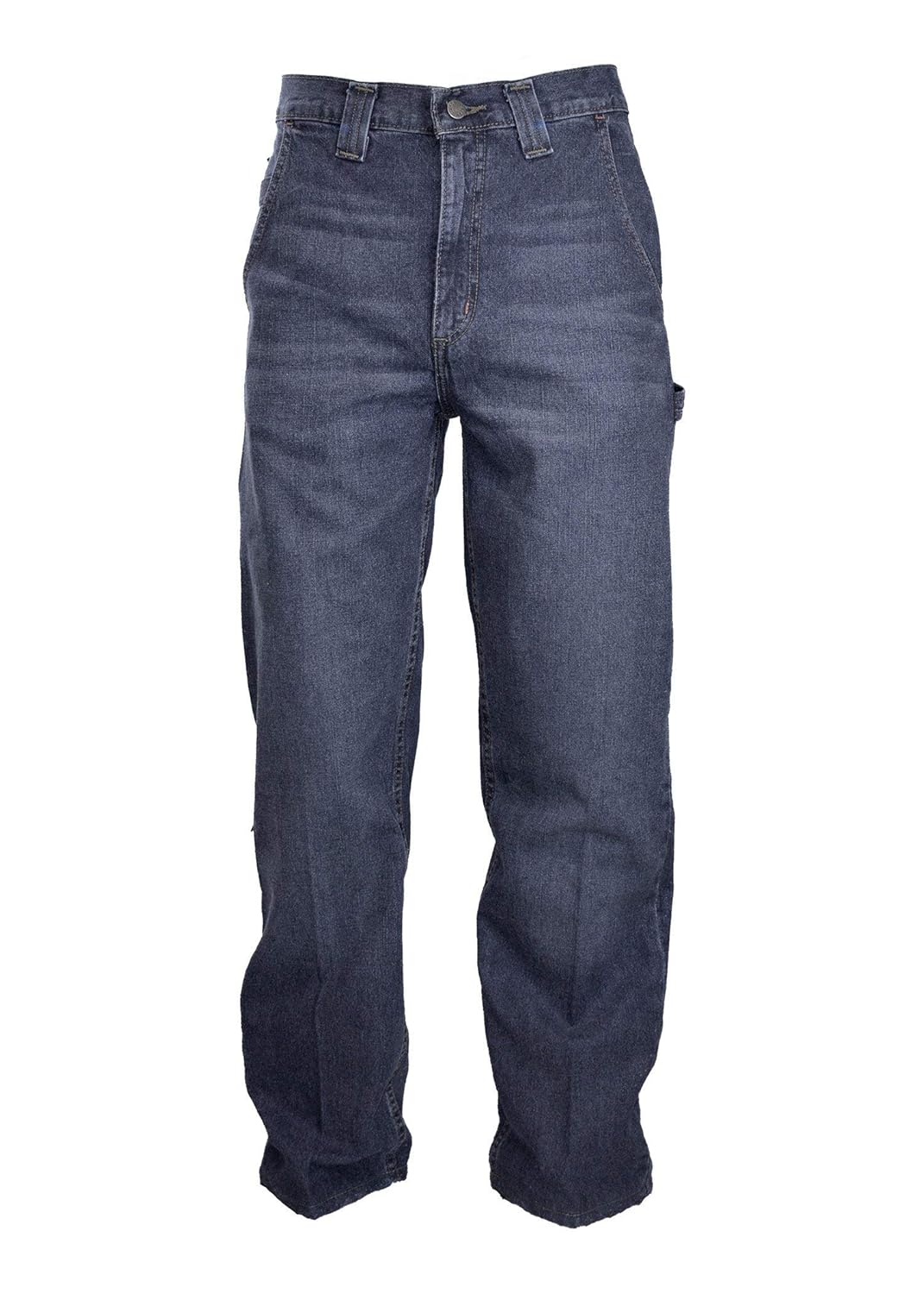 Lapco FR P-INDC10 36X30 100% Cotton Flame-Resistant Modern Carpenter Jeans, Medium Washed Denim, 36" x 30"