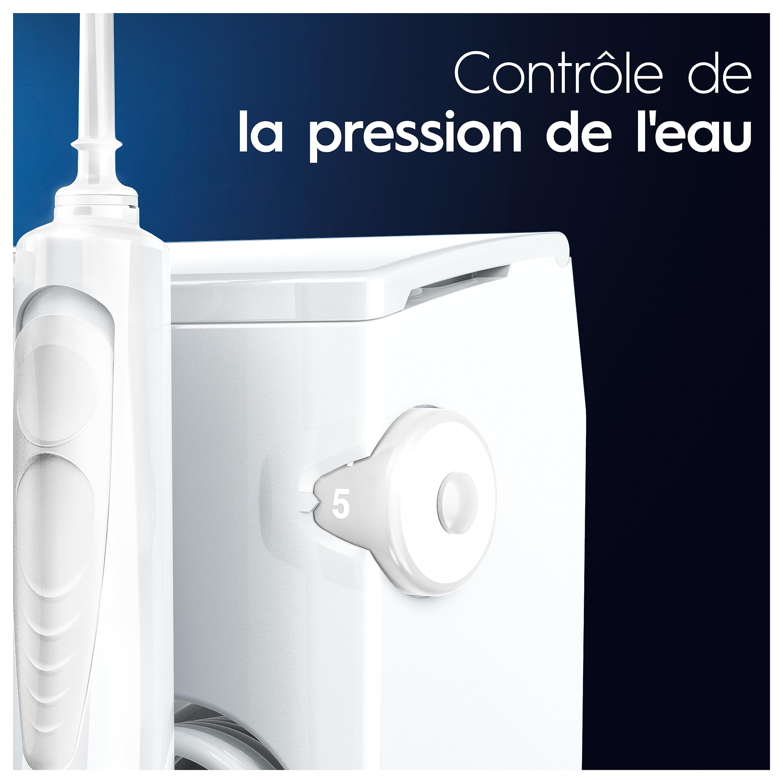 Oral-B Hydropulseur Dentaire et Brosse à Dents Electrique iO 6, Pack en Blanc – Coffret pour Brossage et Nettoyage Interdentaire, avec des Jets d’Eau, Manche avec 5 Modes dont Soin des Gencives