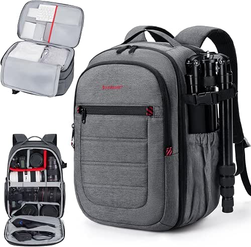 BAGSMART Camera Bag for DSLR, Waterproof Camera Backpacks for Photographers,