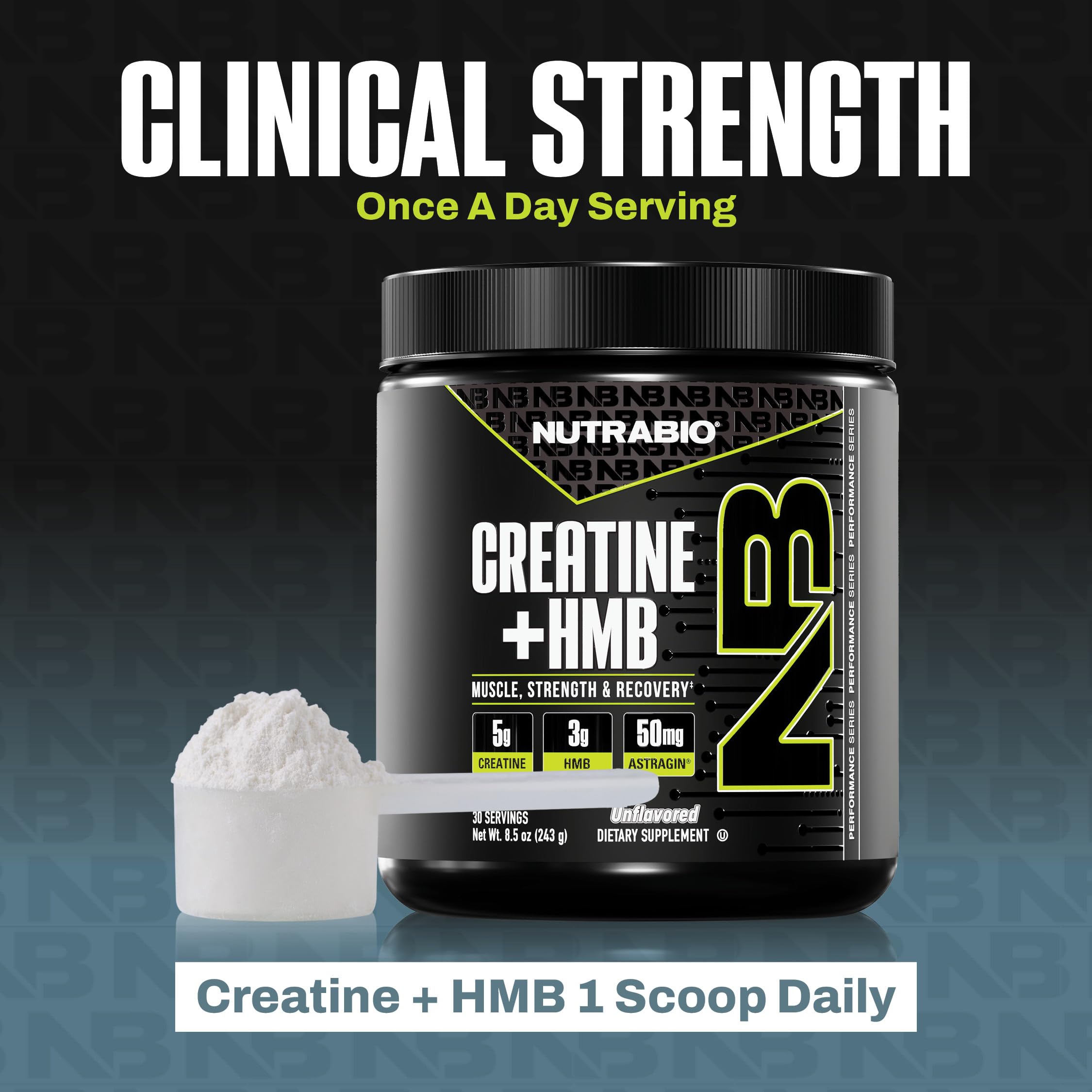 NutraBio Creatine + HMB- Creatine Monohydrate with HMB Powder for Muscle Growth, Increased Strength- 30 Servings (Unflavored) — Amazon image 7