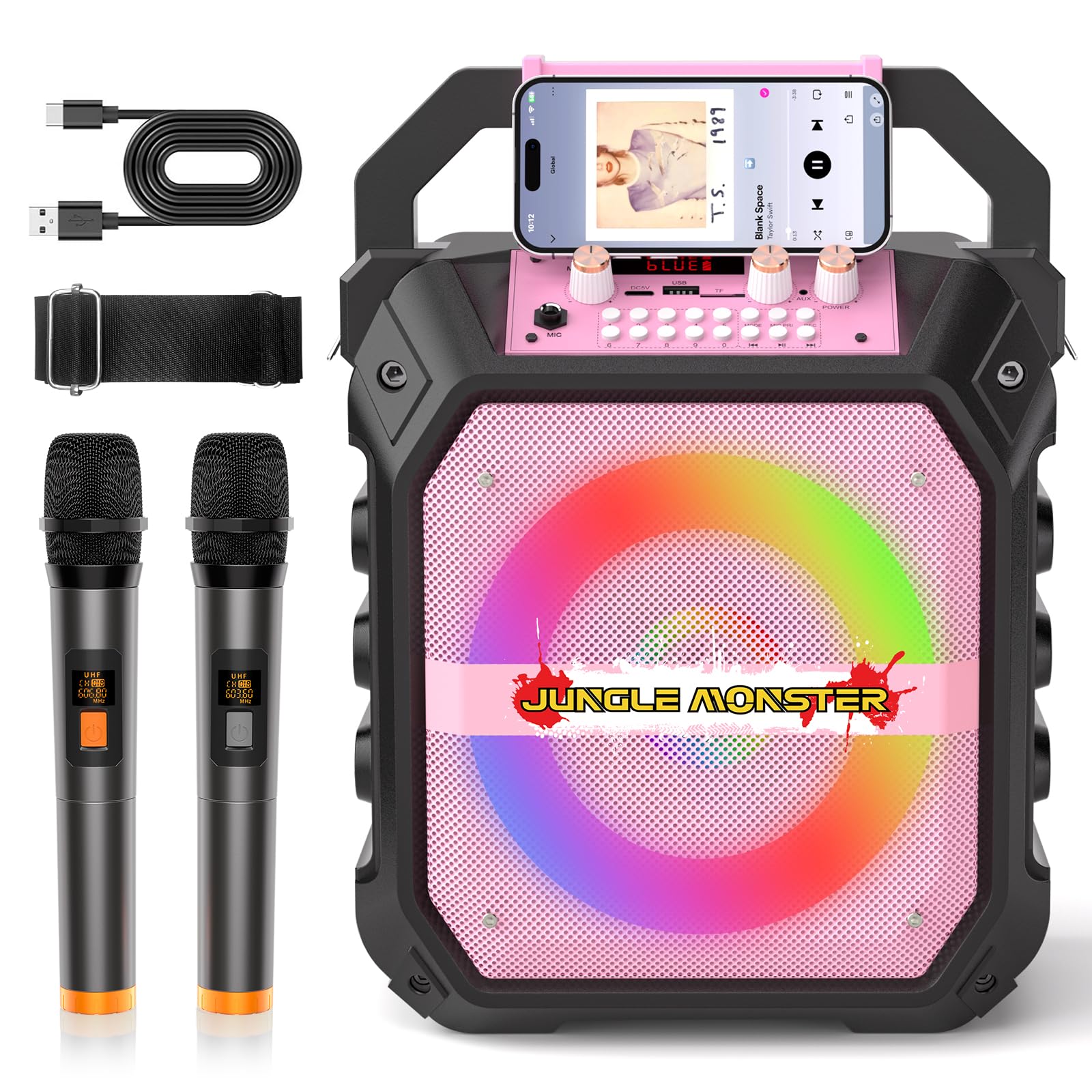 g-rap Funkmaster Ozone - 世界150枚　talk box Amazon.com: Bluetooth 5.4-Portable Karaoke Machine for Adults with