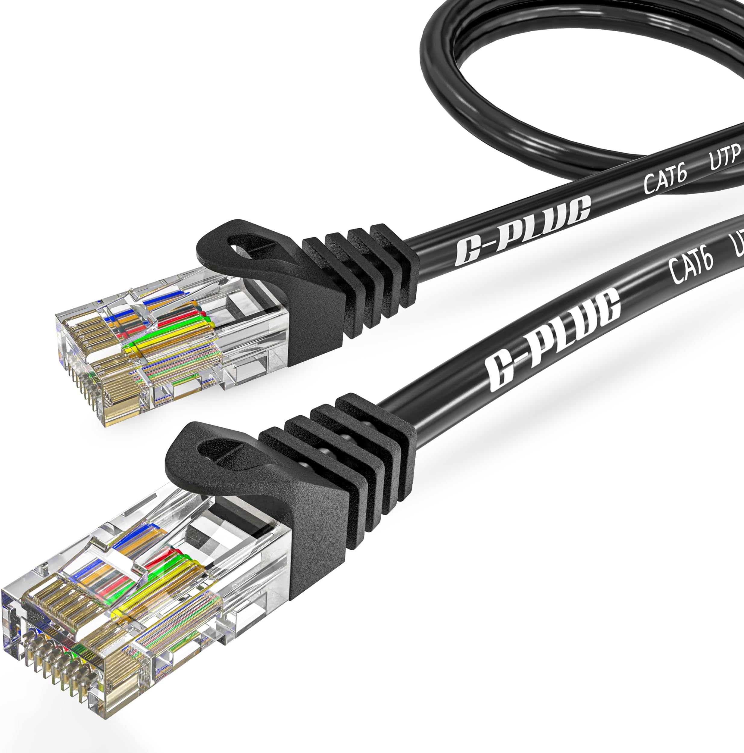 G-PLUG Cat6 Ethernet Cable 1m – High Speed Gigabit LAN Cable, RJ45 Internet Cable for PS5, Xbox, PC, Router, Modem, Smart TV – 24AWG 1Gbps UTP Patch Cable