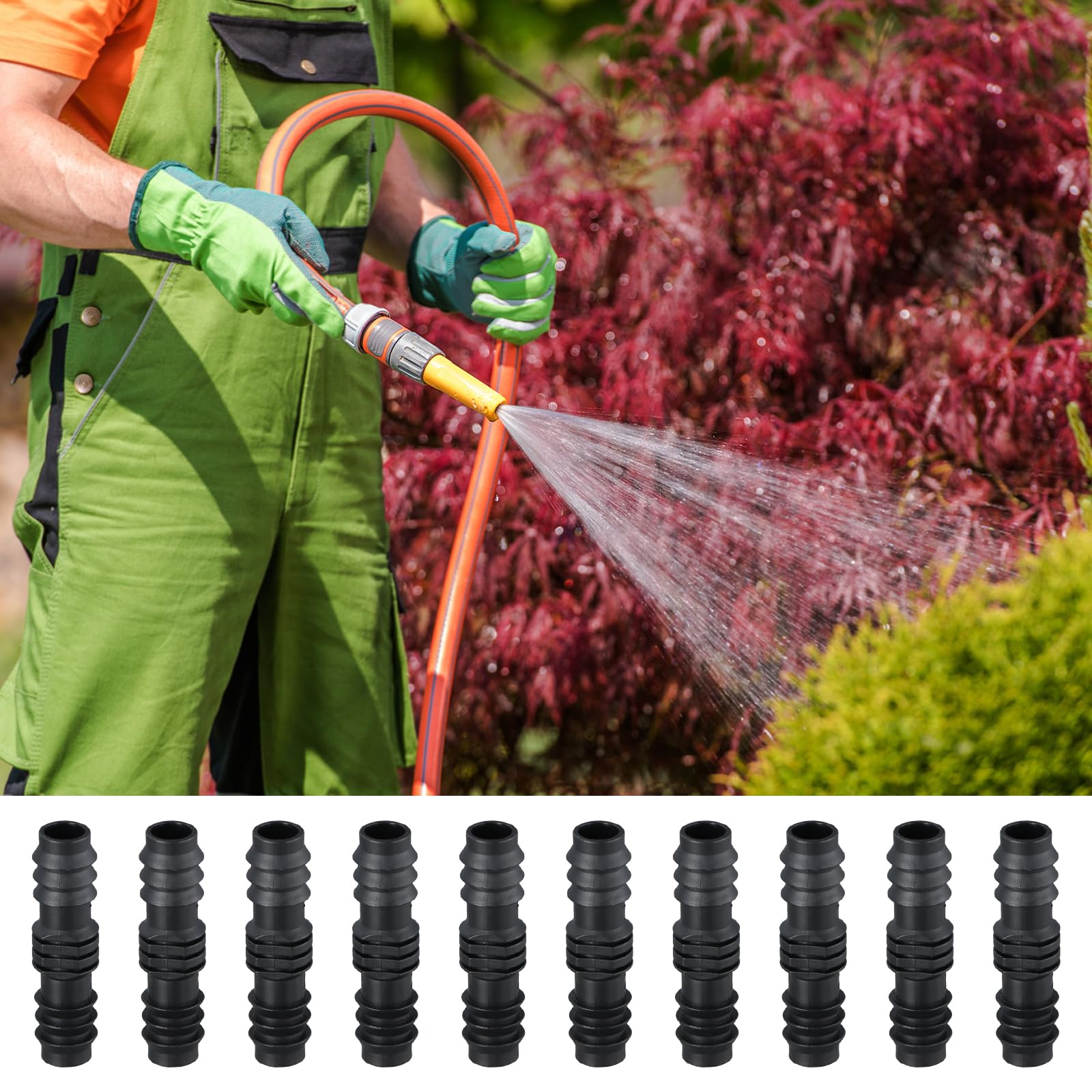 BETESSIN 30pz Raccordi per Irrigazione Tubi 16mm Connettori per Tubi Flessibili