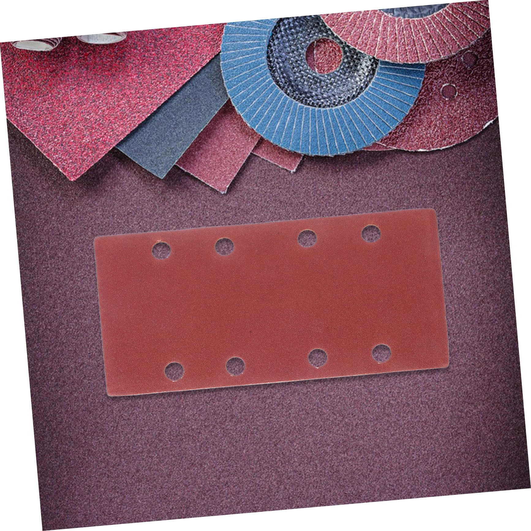 SOLUSTRE Carta Abrasiva per Levigatrice, 100 Pezzi, Finitura Fine, Supporto Floccato per Plastica e Metallo, per Ristrutturazioni Domestiche e Lavorazione Meccanica