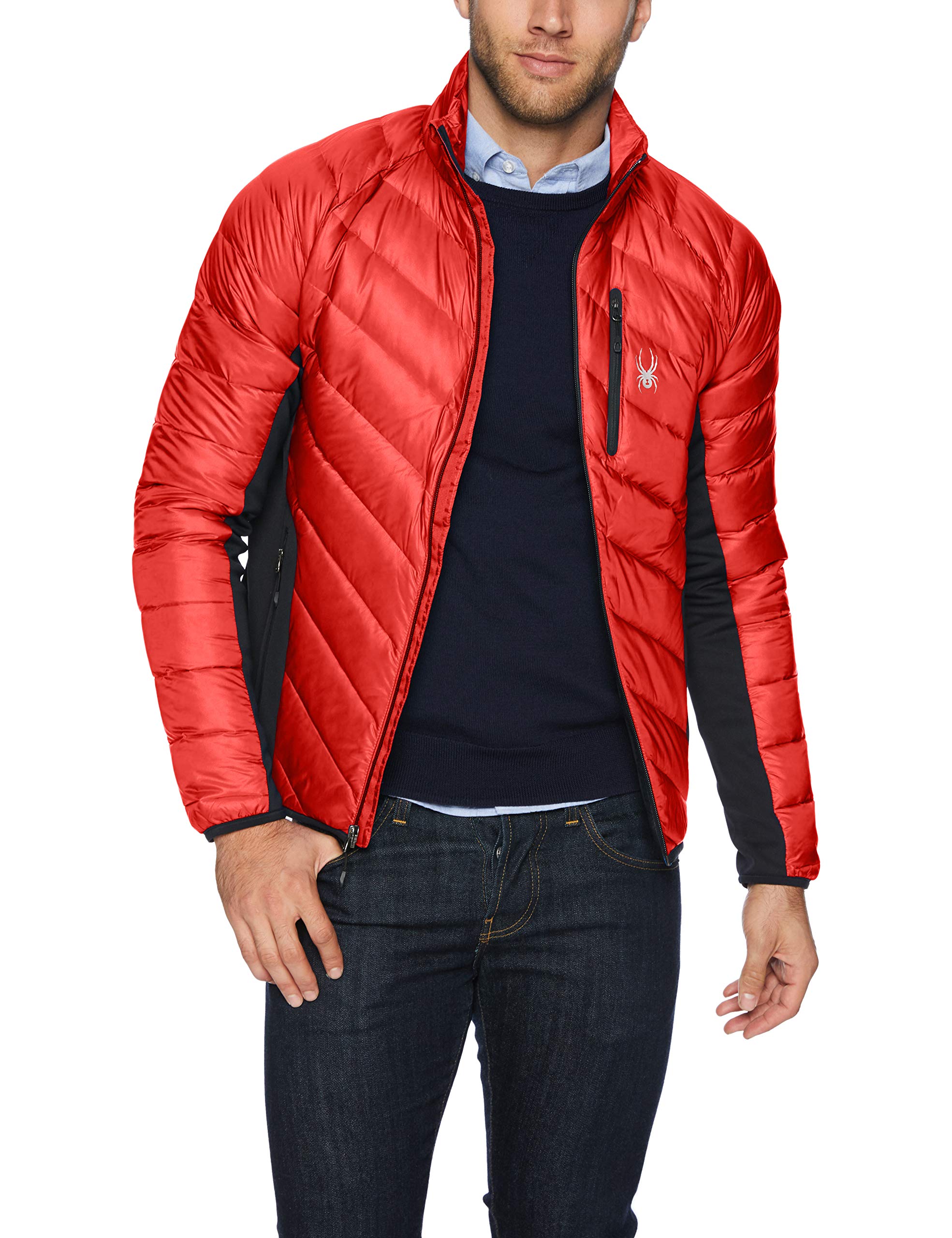 Spyder Mens Syrround Hybrid Full Zip Waterproof Jacket For Winter