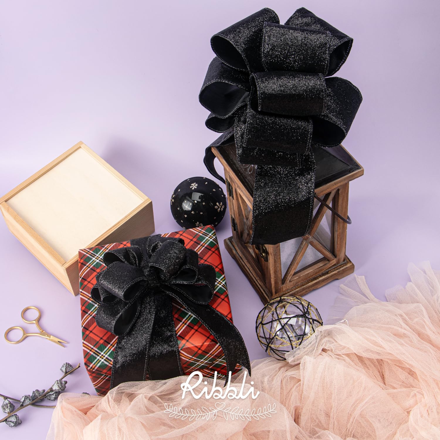 ANDMARY 黒 Natalie ribbon set ANDMARY】Natalie ribbon set