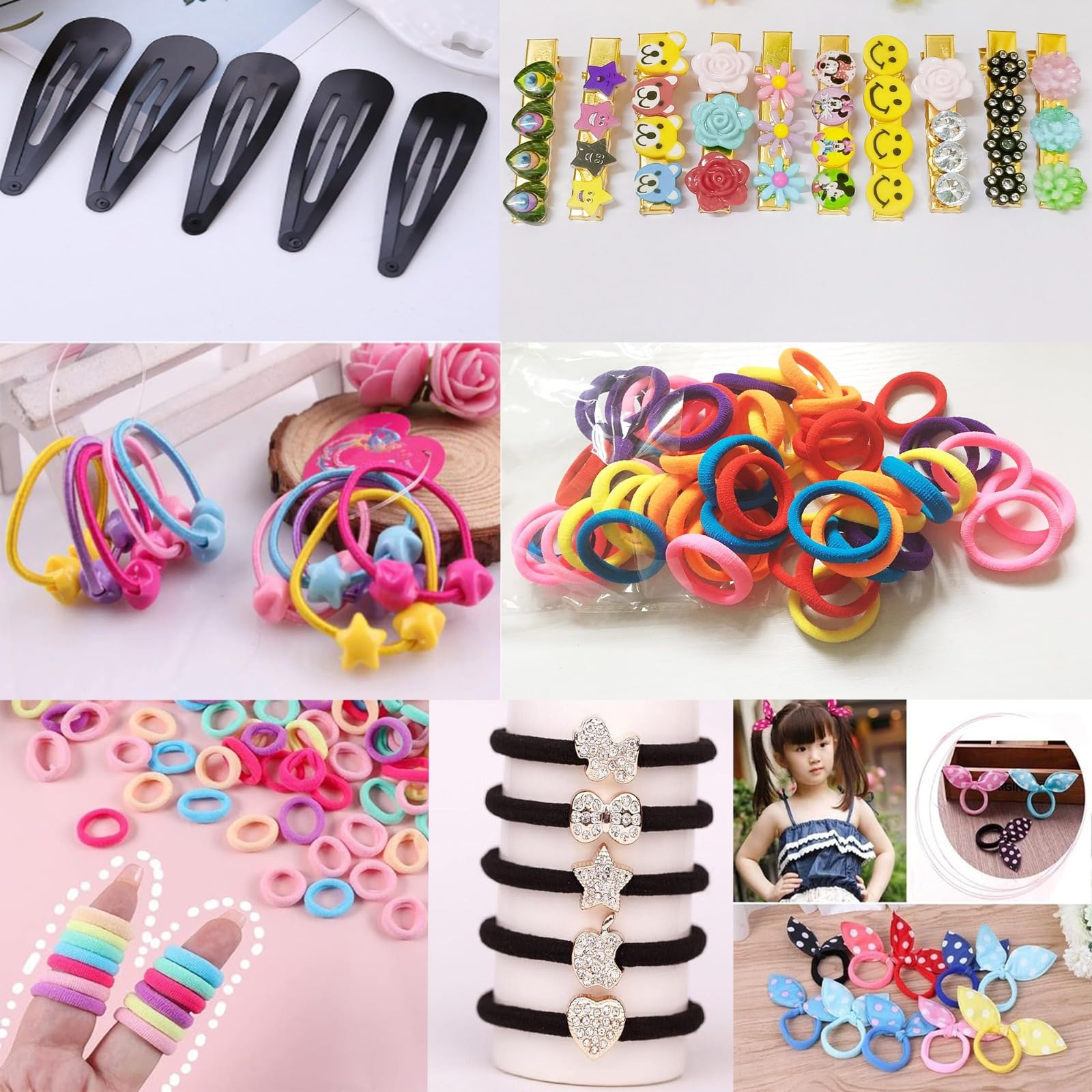 Navjai 147Pieces Childern's Hair Accessories Gift Set Girls Baby