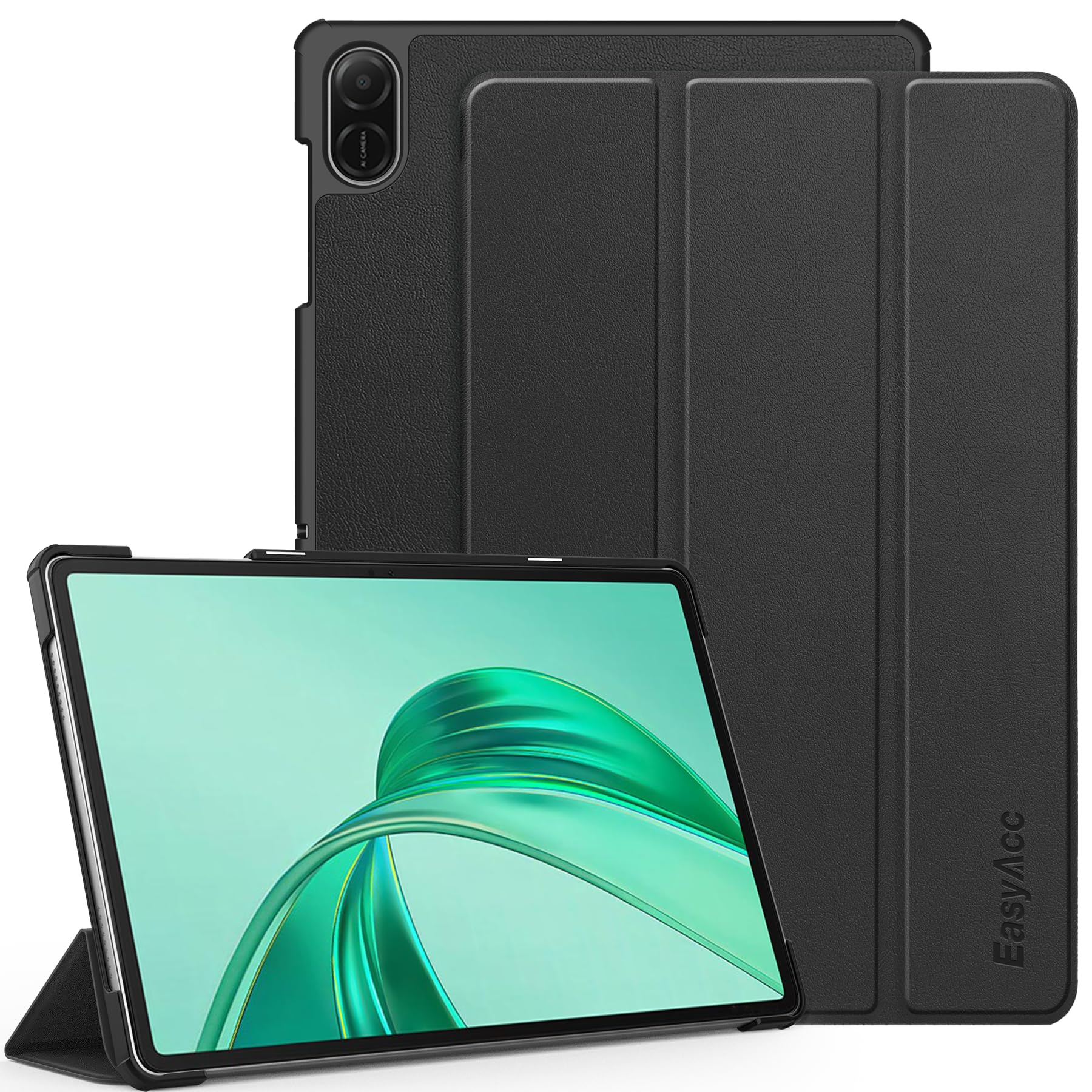 EasyAcc Custodia Cover Compatibile con HONOR Pad X8a 11 Pollici, Ultra Sottile Smart Cover in Pelle Compatibile, Nero