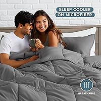 Vista 37 de Bare Home Comforter Set - King/California King Size - Ultra-Soft - Goose Down Alternative - Premium 1800 Series - All Season Warmth