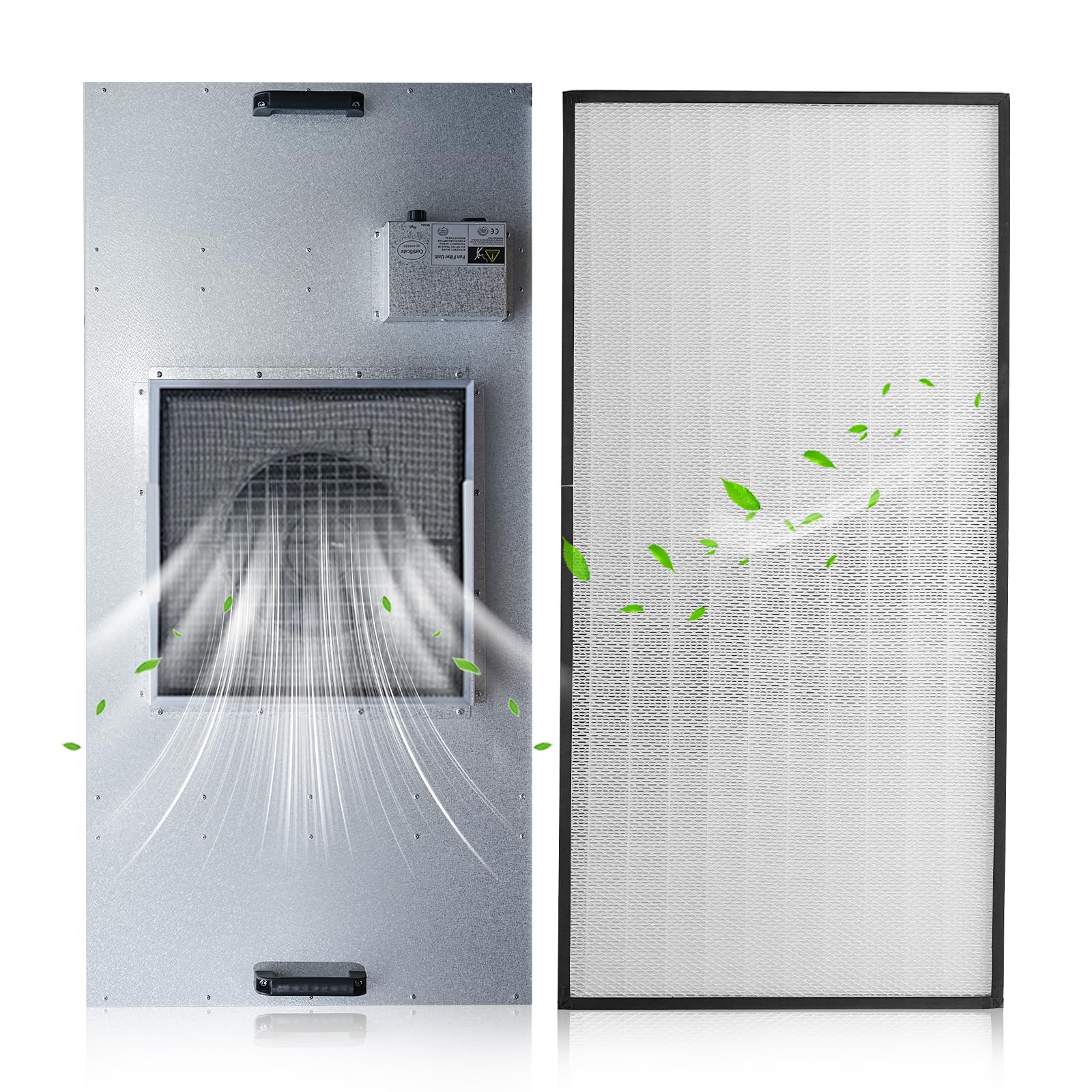 Photo 1 of JJFFTAO?HEPA H14-Filter Laminar Flow Hood Updated FanFilter Unit?Include HEPA Filter?100/ISO Class 5 Cleanroom/Laboratory/Cleanroom/Mushroom Room, Laminar Air Flow Hood(46.2"x22.6"110V)