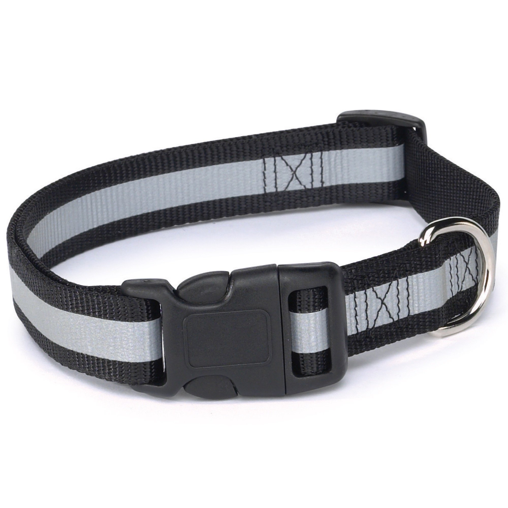 Guardian Gear Yansıtıcı Köpek Tasması, 15,24 cm ila 25,4 cm boyunlara uyar, Siyah