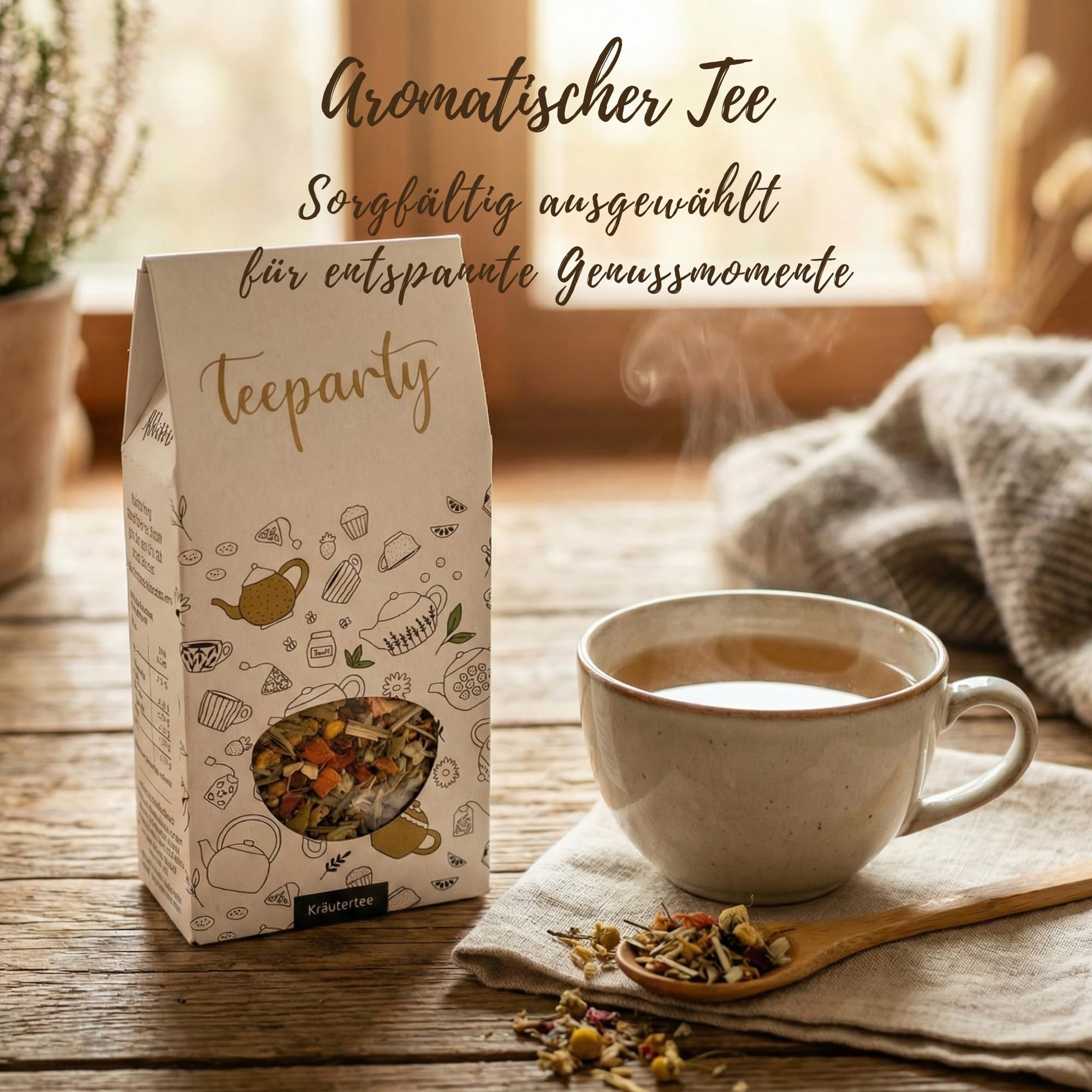 Dankeschön Geschenkset mit Tee, Schokolade & Gewürzsalz – Geschenkbox als kleine Aufmerksamkeit für Frauen & Männer, Danke Geschenk zum Dankesagen, Mitbringsel für Freundin, Mama & Kollegin