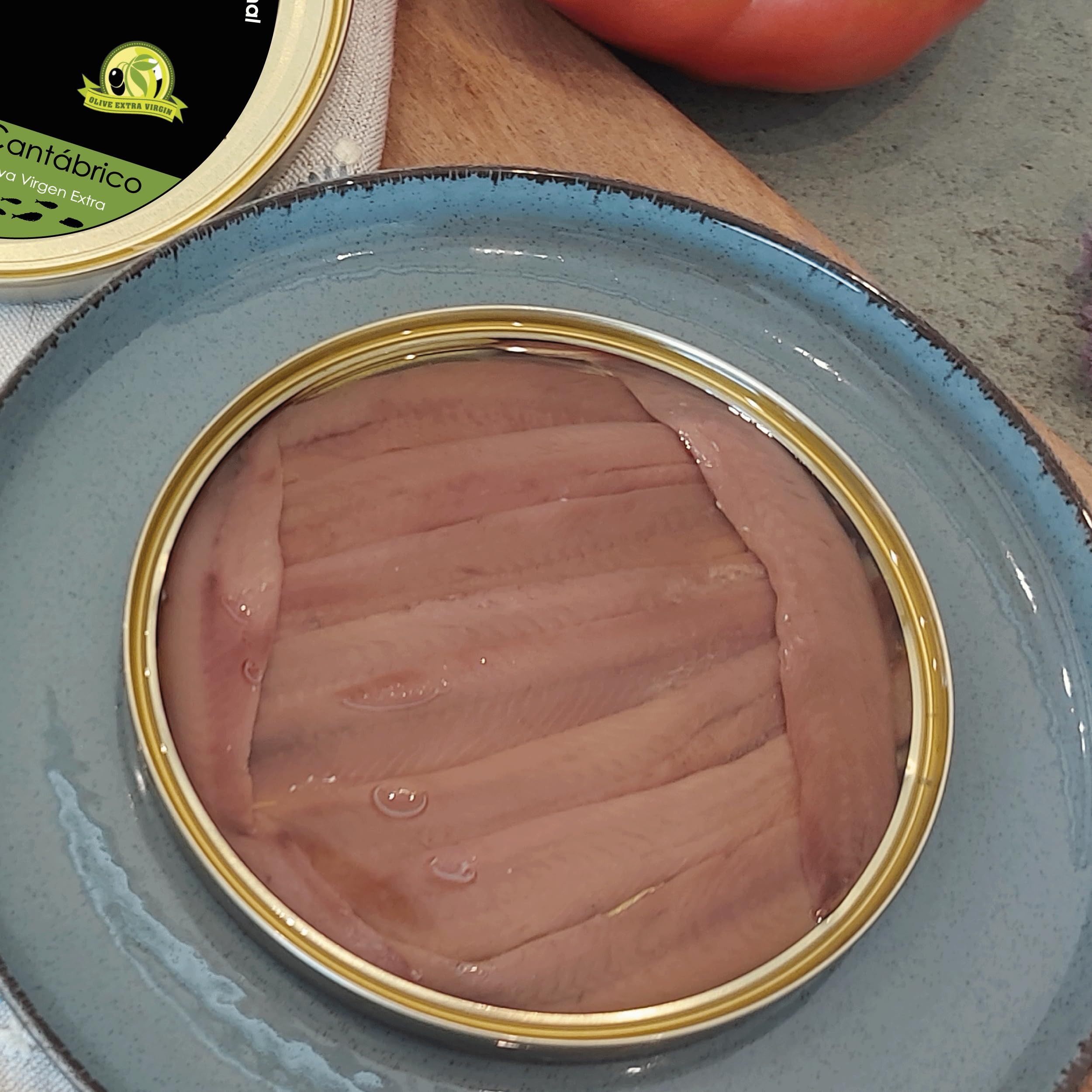 NALL DELICATESSEN Anchoas del Cantábrico XXL 000 | Elaboración Artesanal en 100% Aceite de Oliva Virgen Extra | 10 Filetes/lata (1 Lata)