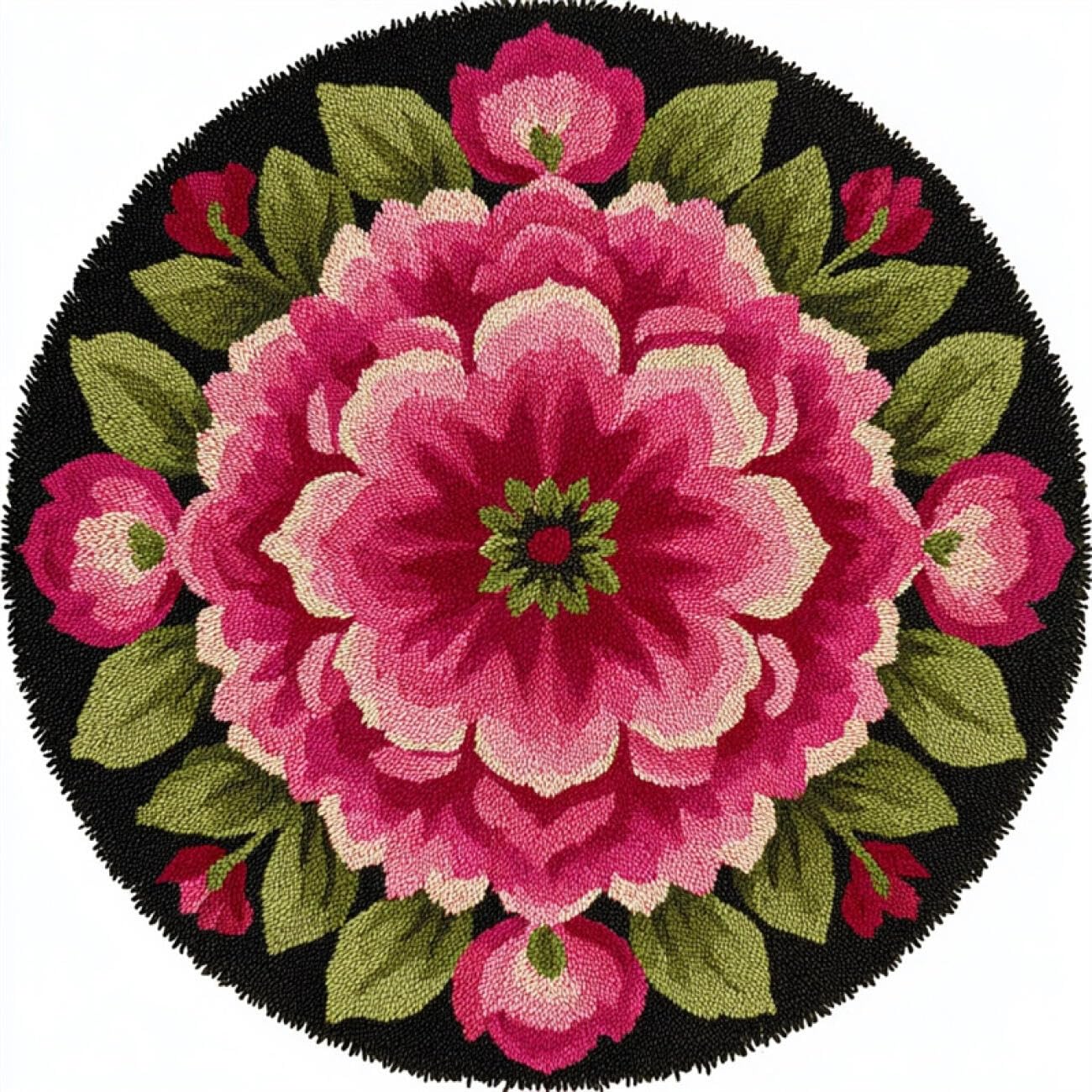 Kitquiver K Itquiver Latch Hoo Rug Its Pin Flowers 50X50cm