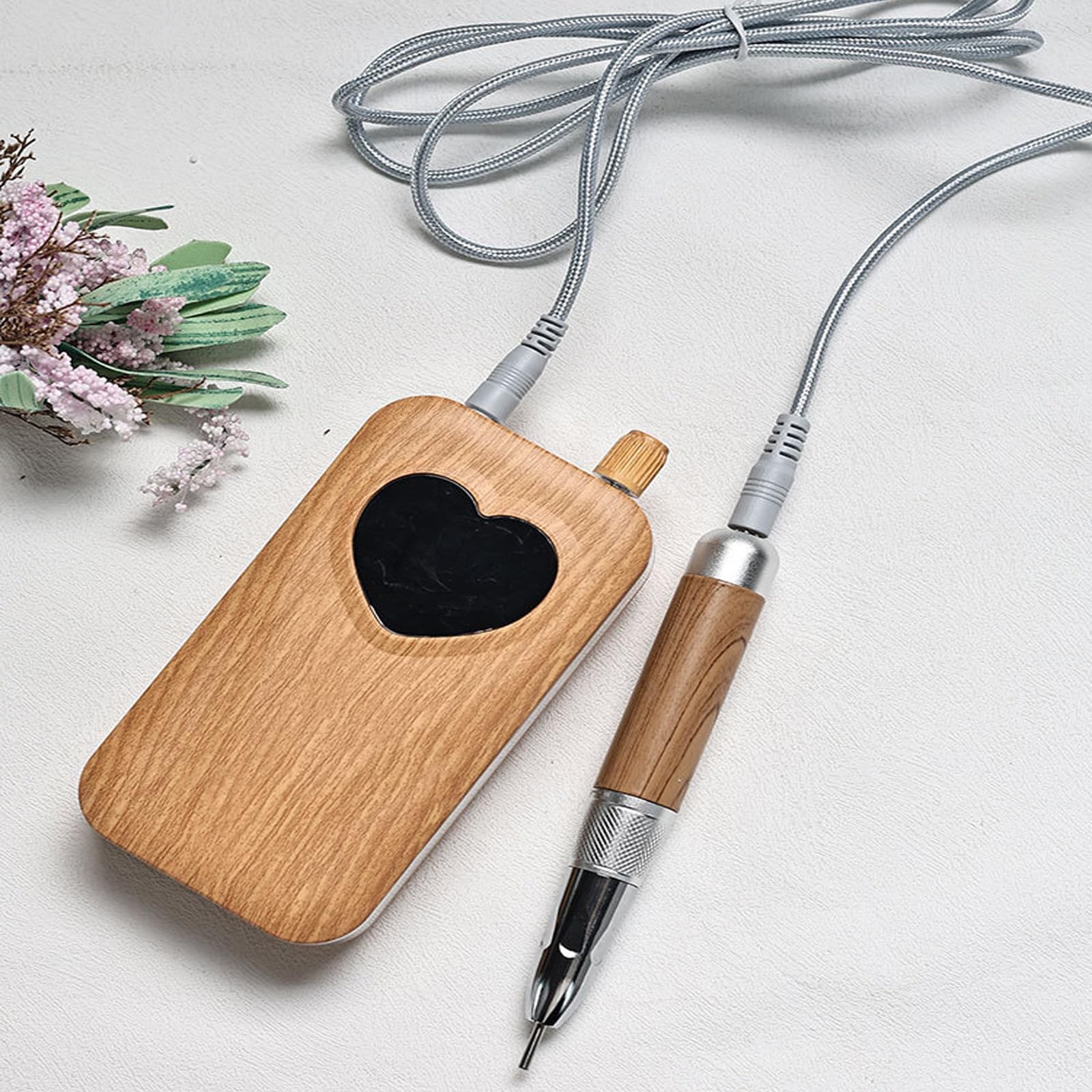 Artistico Legno Cuore Unghie Trapano Macchina Lucidatrice Ad Alta Efficienza Vibrazioni Basse Multi Velocità Controllo per Limatura Multi Speed Nails Lucidatrice