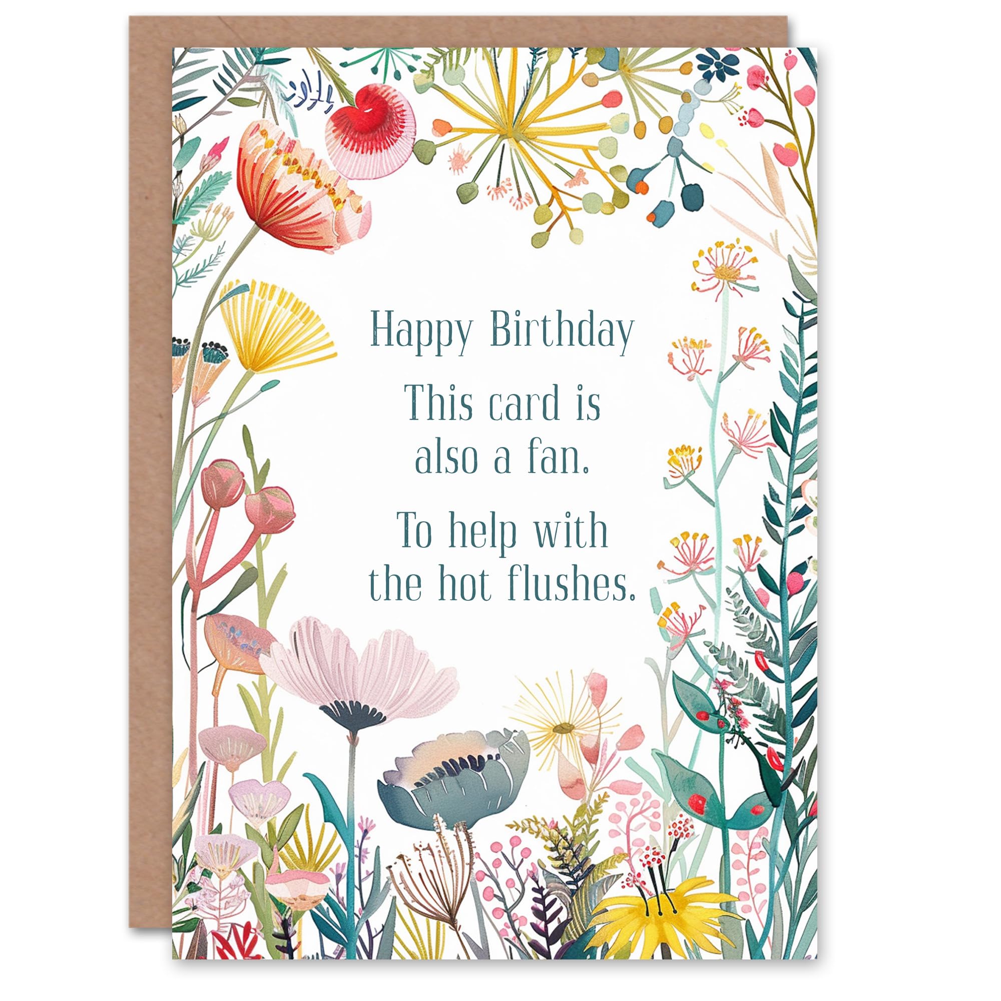 Artery8 Happy Flowers Greeting Card