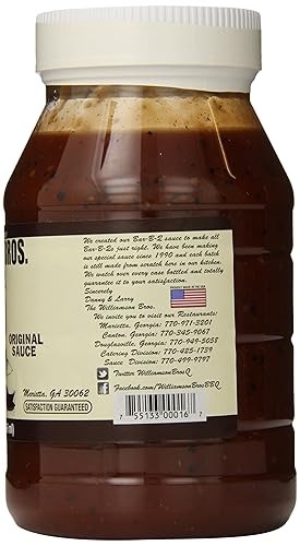Miniatura 3 de Williamson Bros Bar-B-Q Sauce Salsa original, 32 onzas