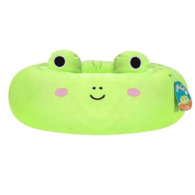 Foto 2 de 6 de Squishmallows Wendy Frog - Cama Oficial para Animales domésticos - Cama de Peluche Extra Suave