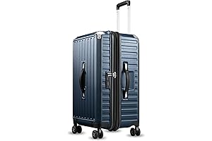 26 Inch Suitcase with Spinner Wheels and Expandable Hard Case