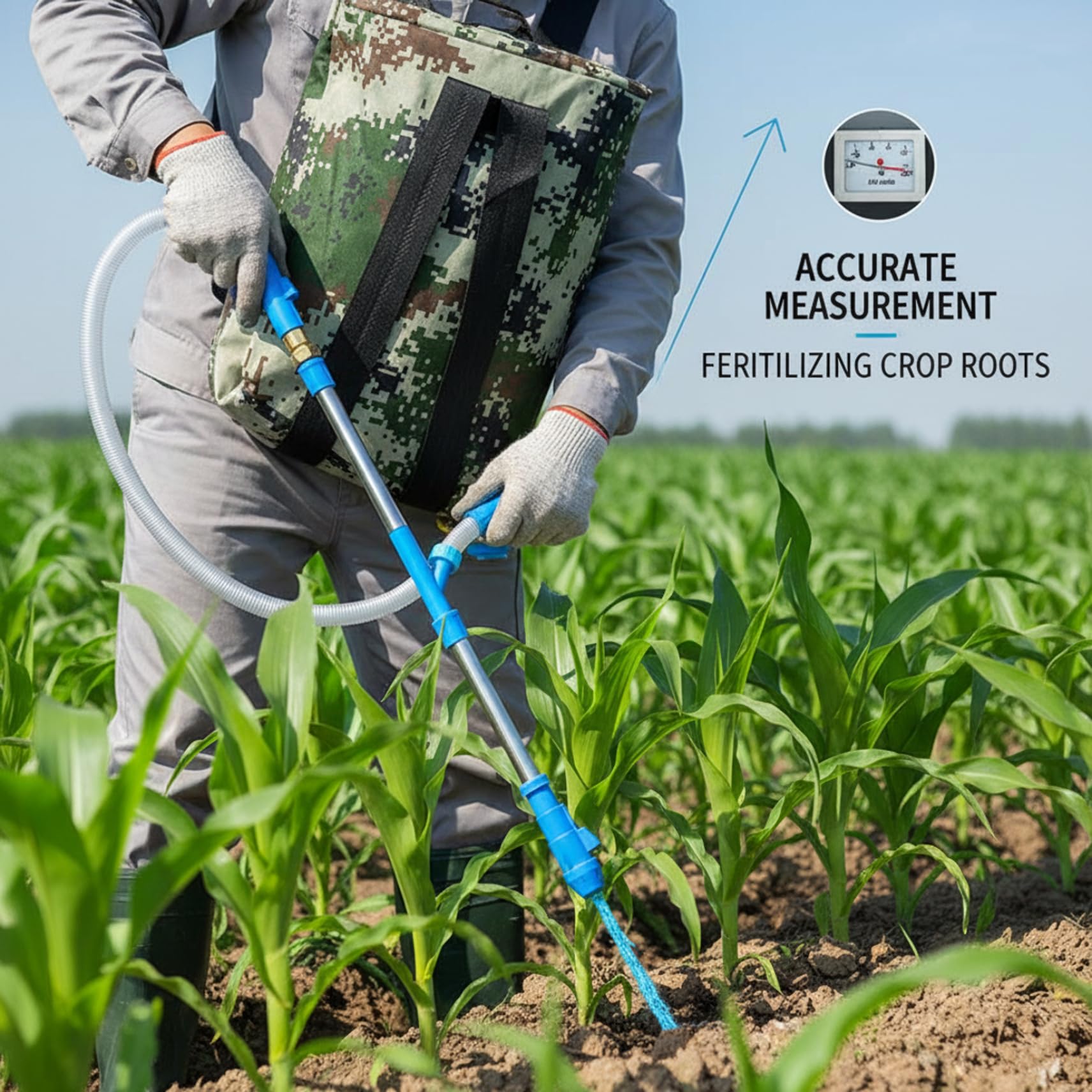 Spandiconcime per prato e giardino con zaino, applicatore manuale per fertilizzante per prato e giardino, strumento portatile per spargere semi per alberi da frutto di mais