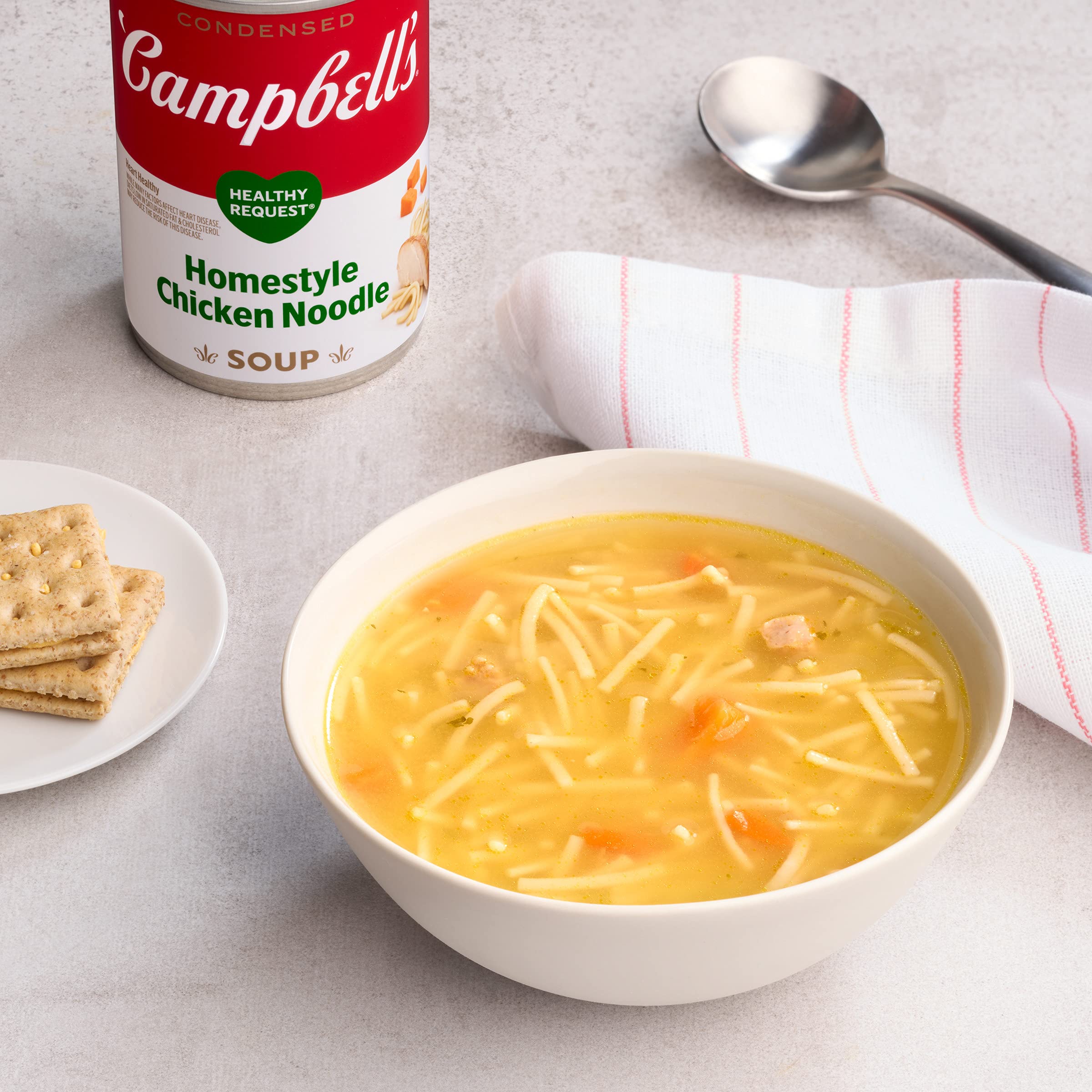 Campbell's Healthy Request Condensed Soup, Homestyle Chicken Noodle, 10