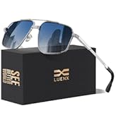 Aviator Sunglasses for Men Square Polarized Polygon Sun Glasses UV400 Protection