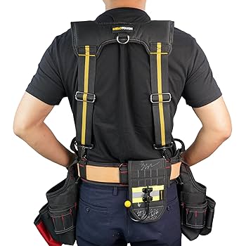 KUNN Tool Belt Harness Carpenter Tool Belt Suspender with