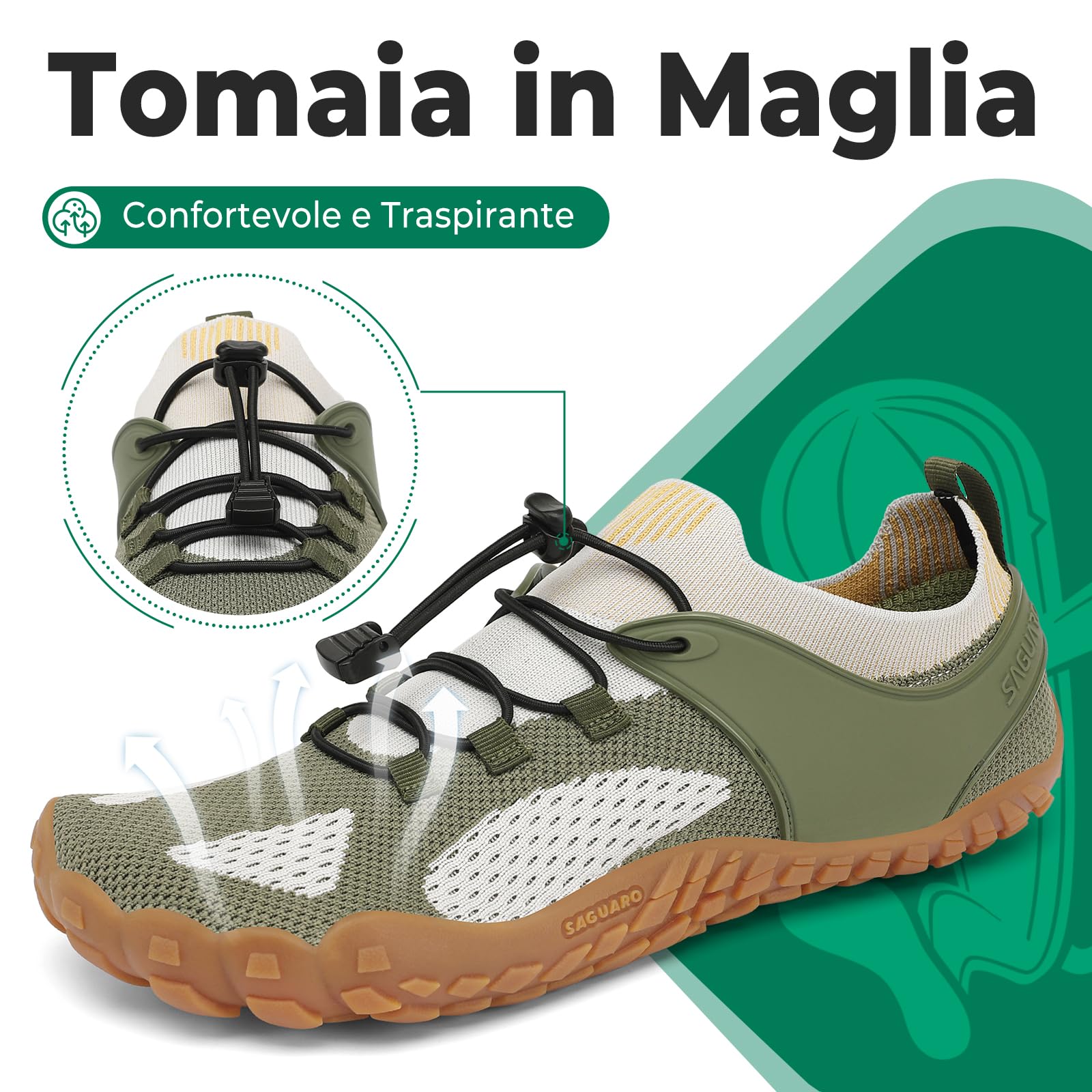 SAGUARO Barefoot Shoes Uomo Donna Scarpe Minimaliste Gr.36-48