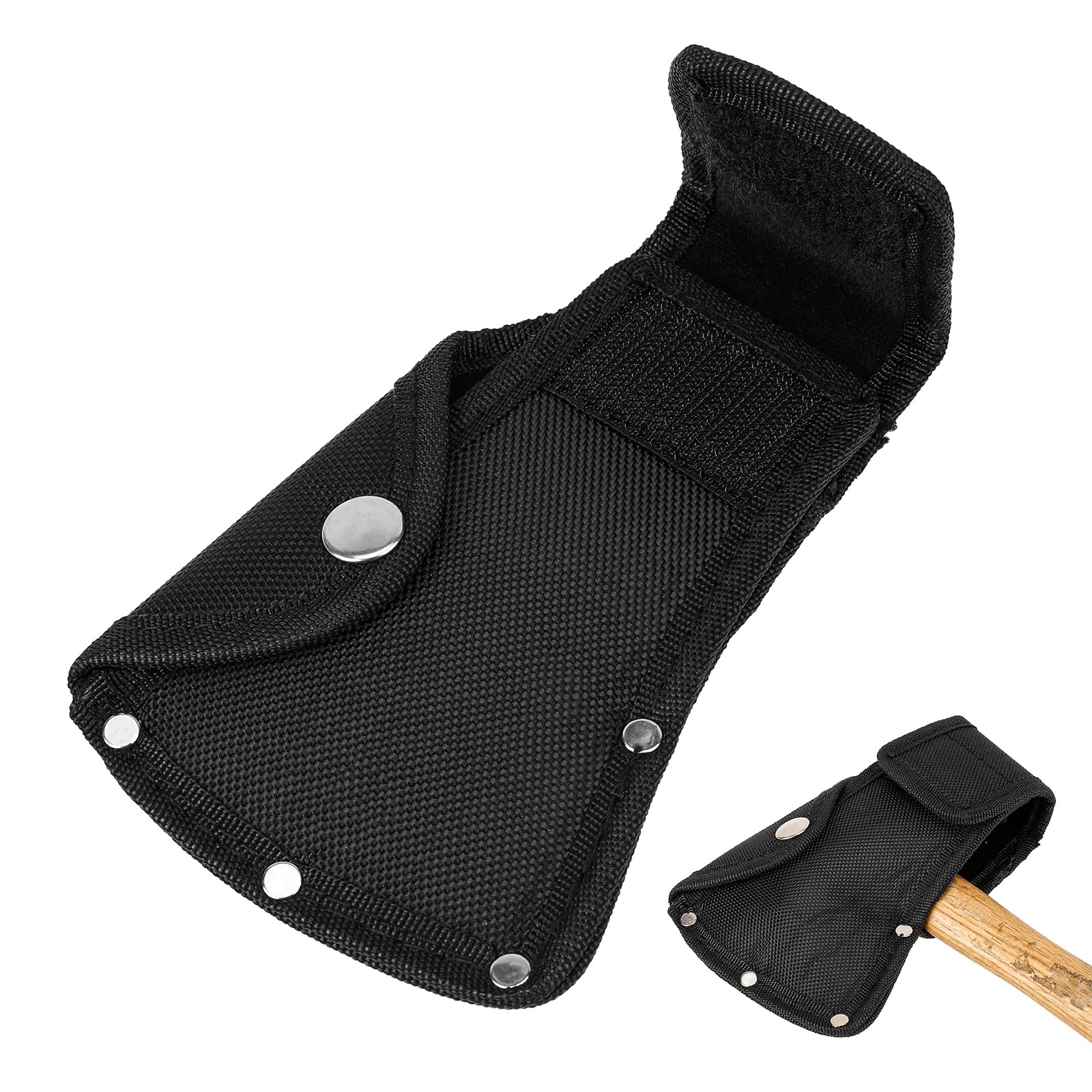 Molain Hatchet Sheath, Hatchet Head Sheath, Axe Head Cover for 1-1/4lb Axe, Double Snap Hatchet Blade Protector Hatchet Cover, Hatchet Edge Protector for Outdoor Work Axe Jacket