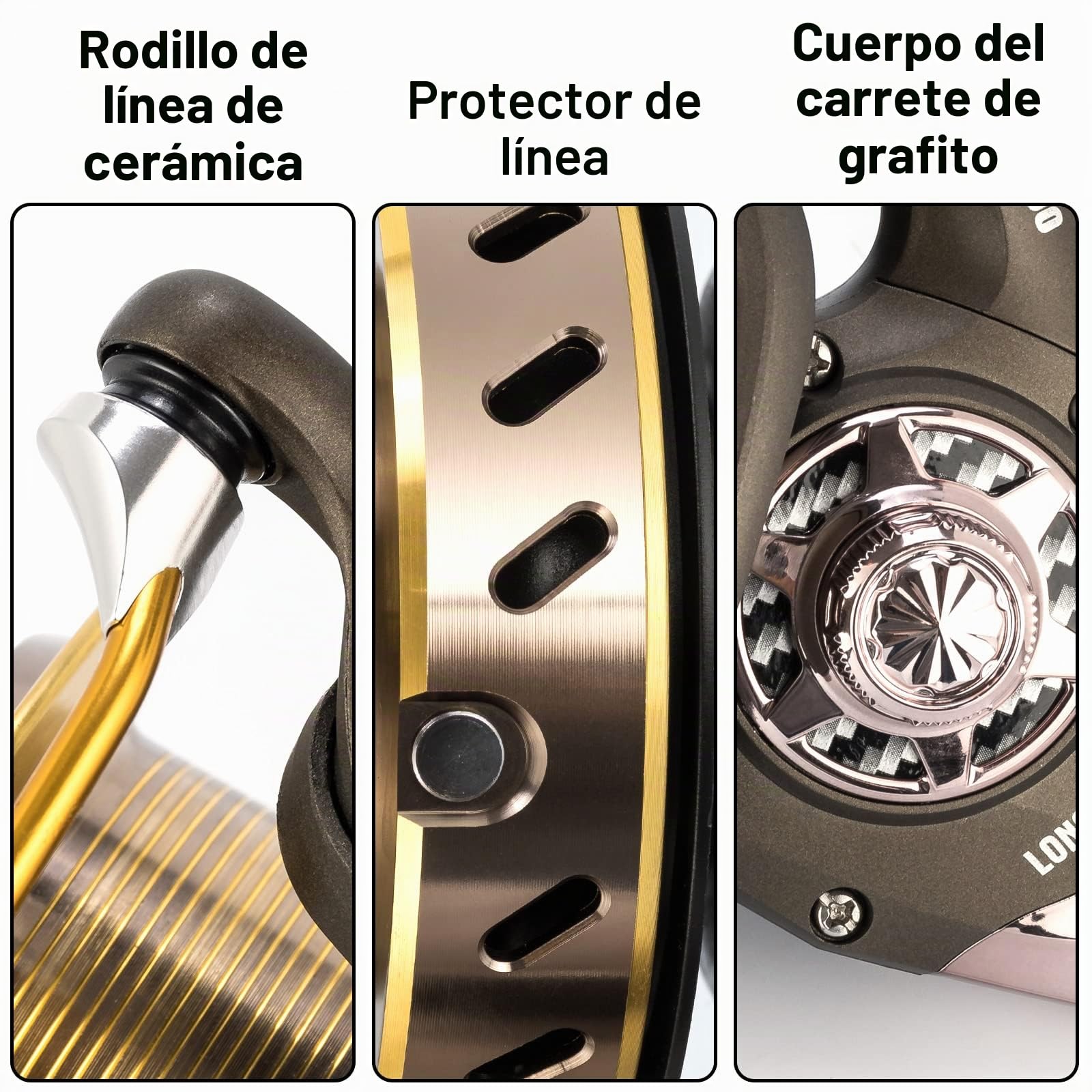 Dr. Saltwater Fish 10000/12000 - Carrete de Pesca de Surf Resistente y Largo Alcance Ultra Alta Capacidad en Alta mar 13+1BB